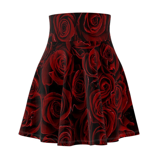 Red Roses Skater Skirt