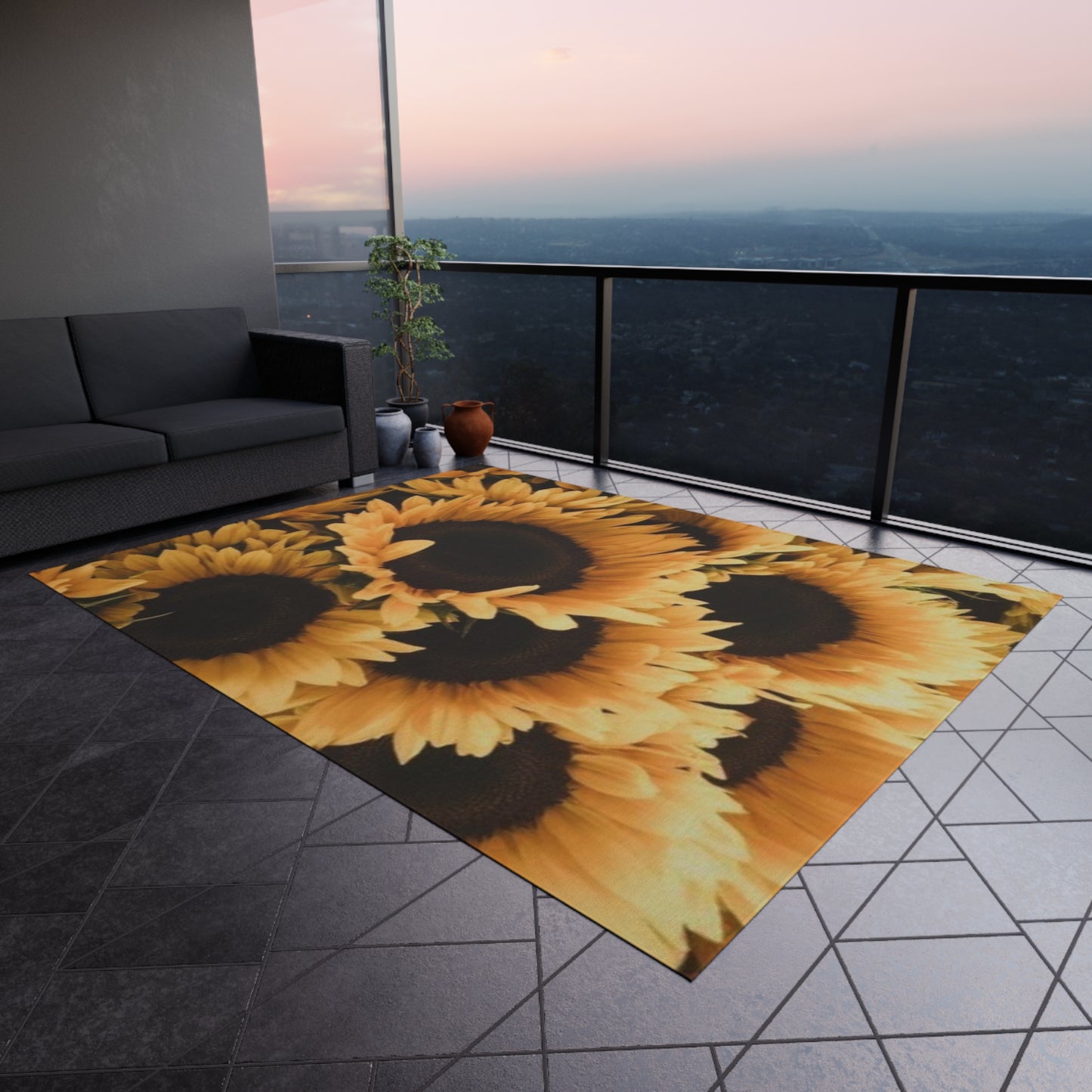 Sunflower Outdoor Rug