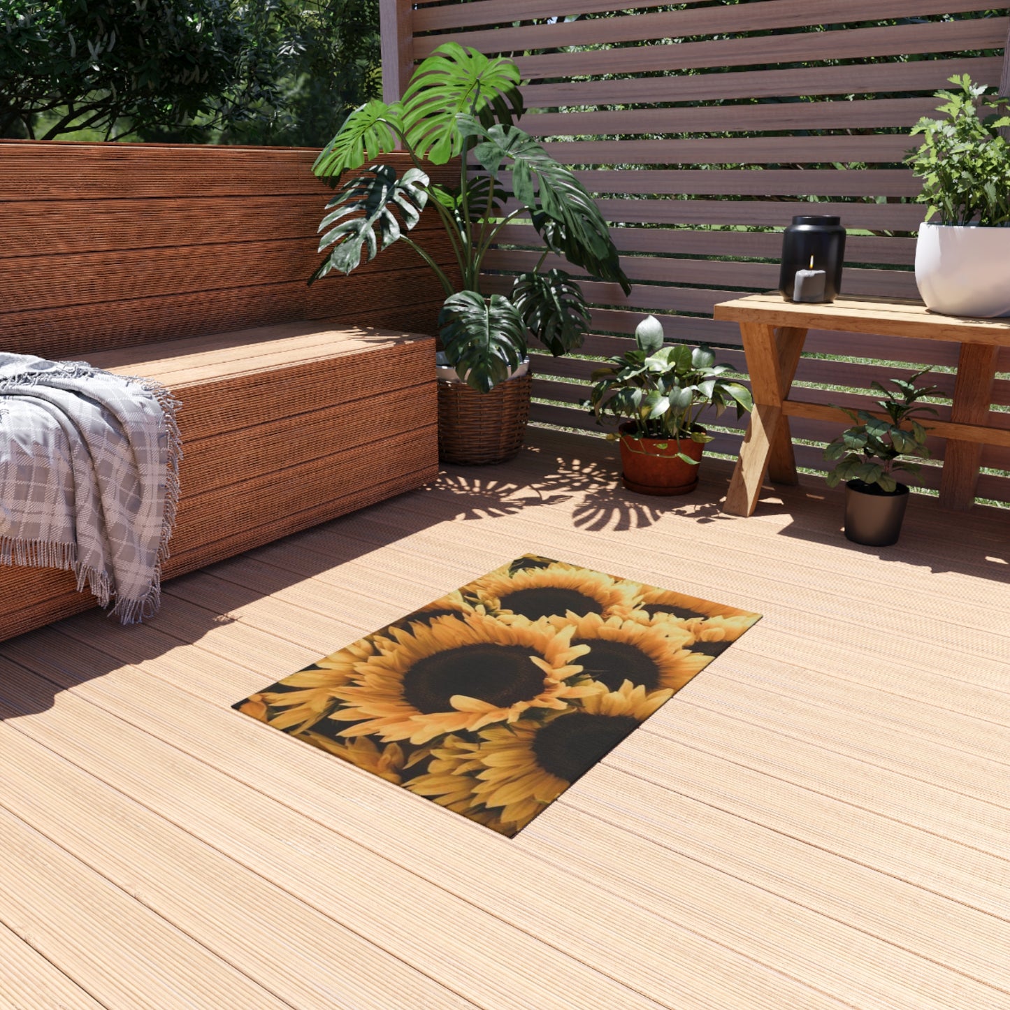 Sunflower Outdoor Rug