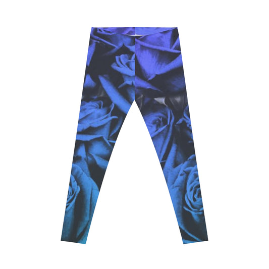 Blue Roses Casual Leggings