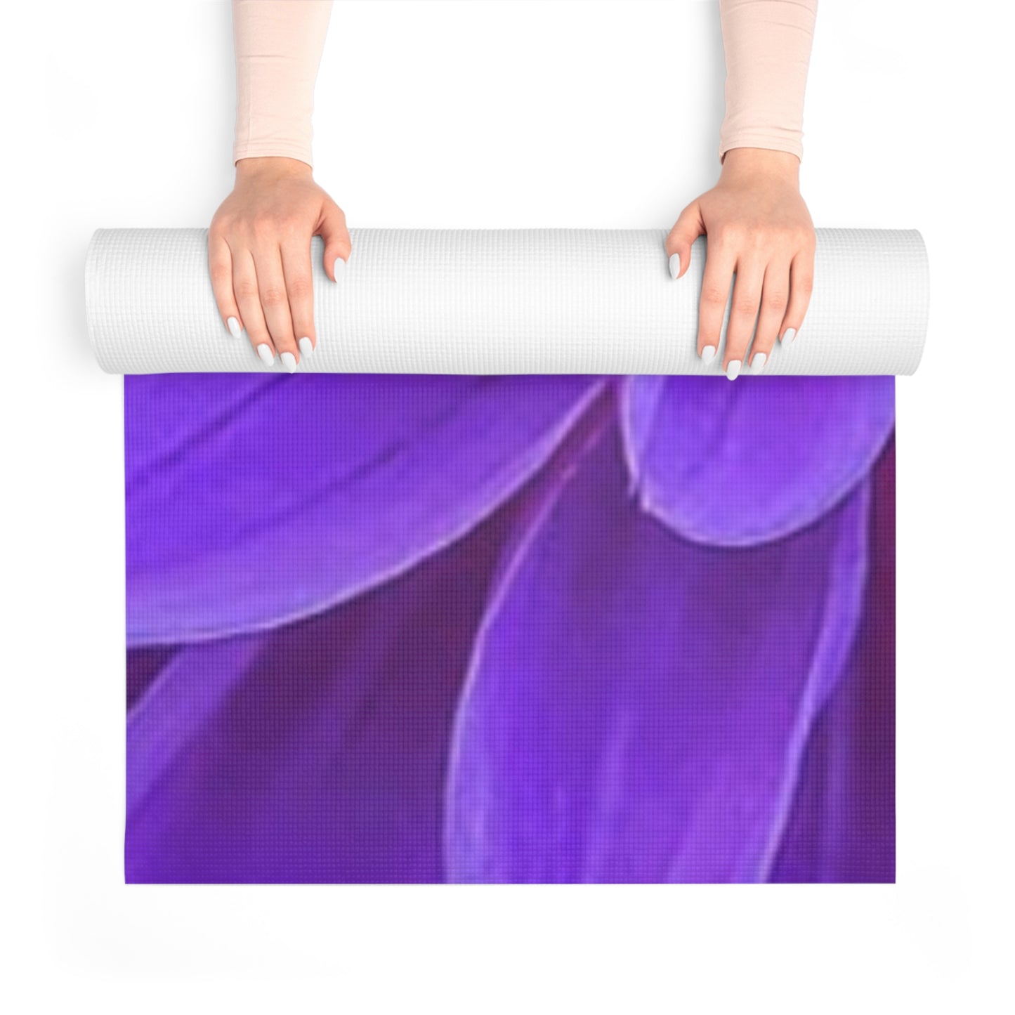 Purple Dahlia Exercise Mat