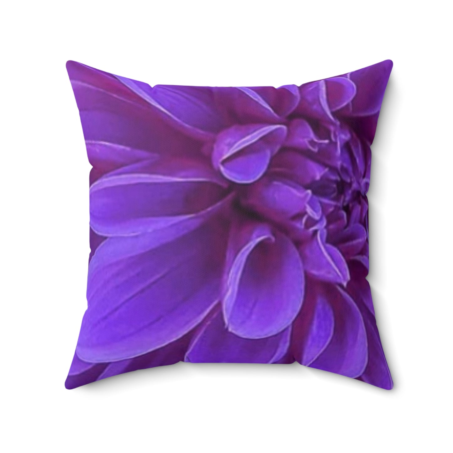 Purple Dahlia Square Pillow