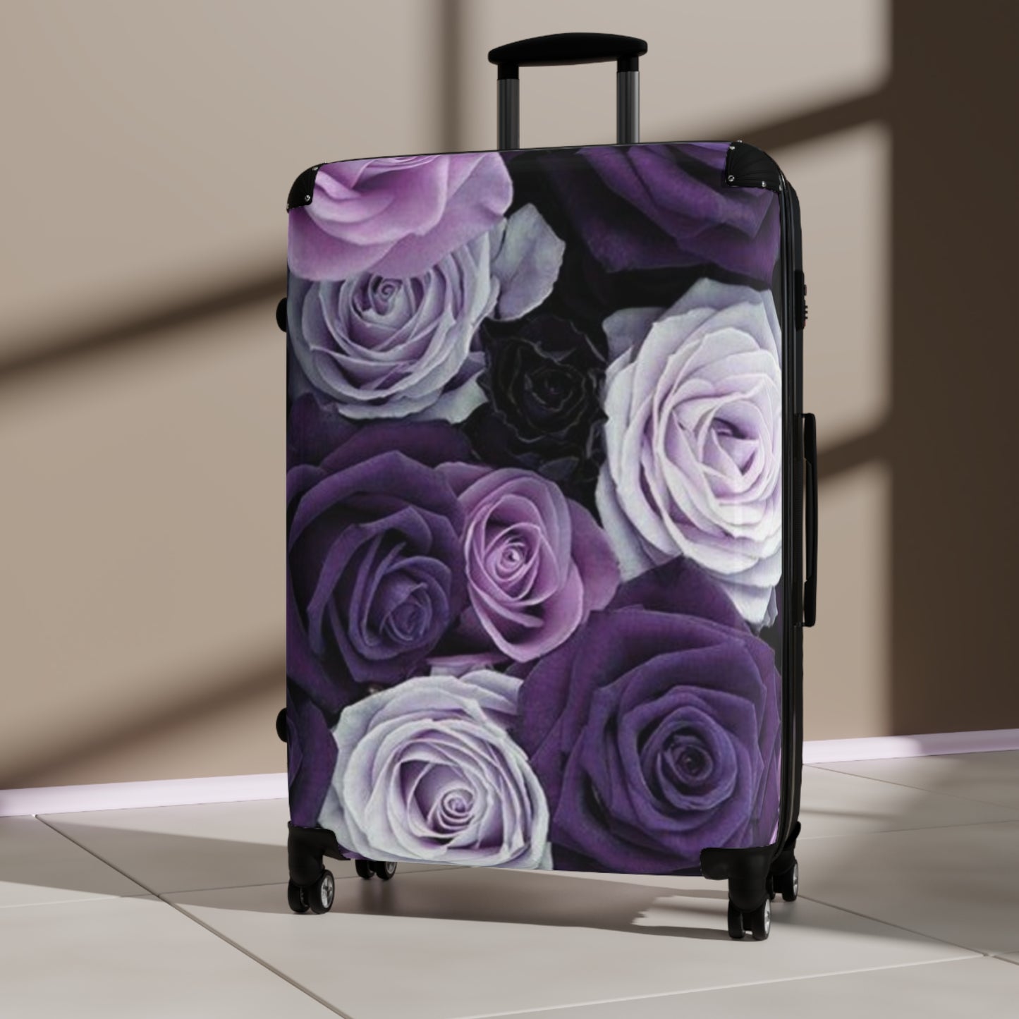 Purple Roses Suitcase