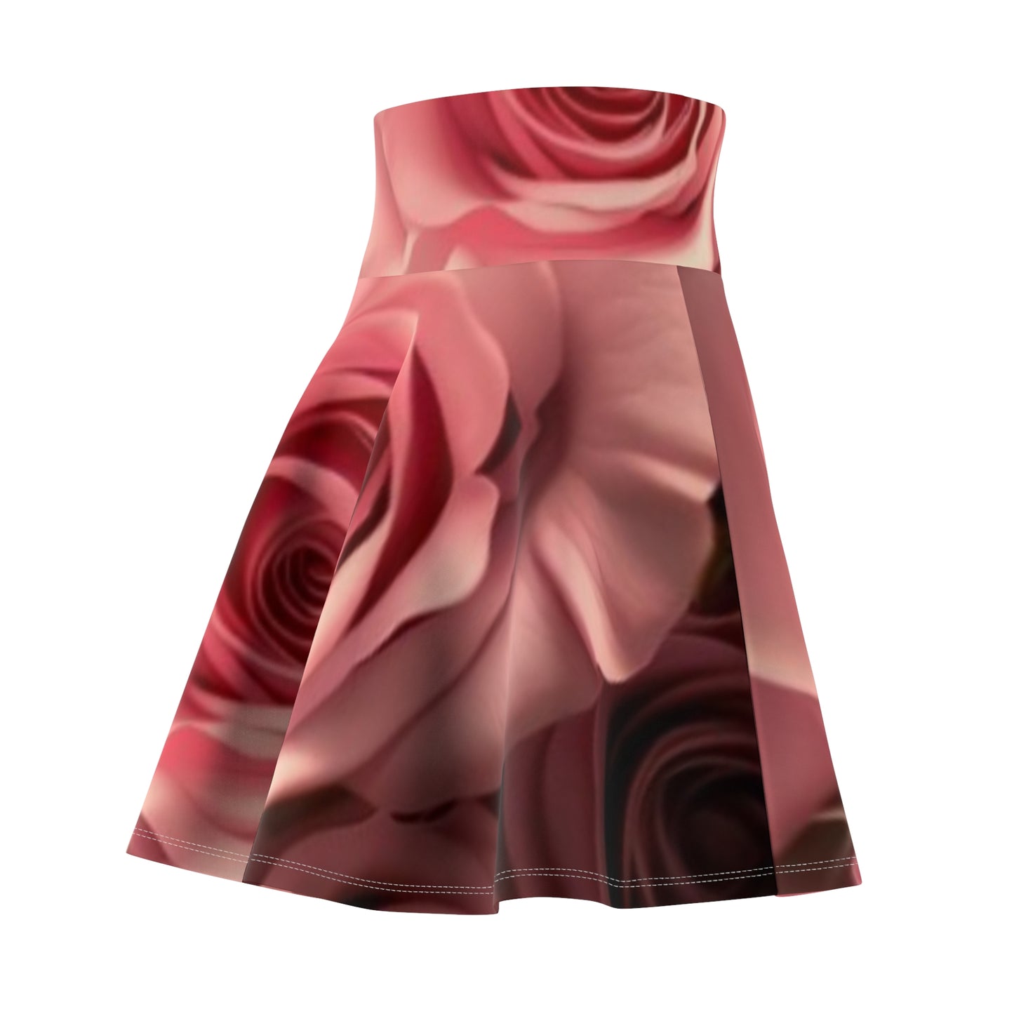 Pink Roses Skater Skirt