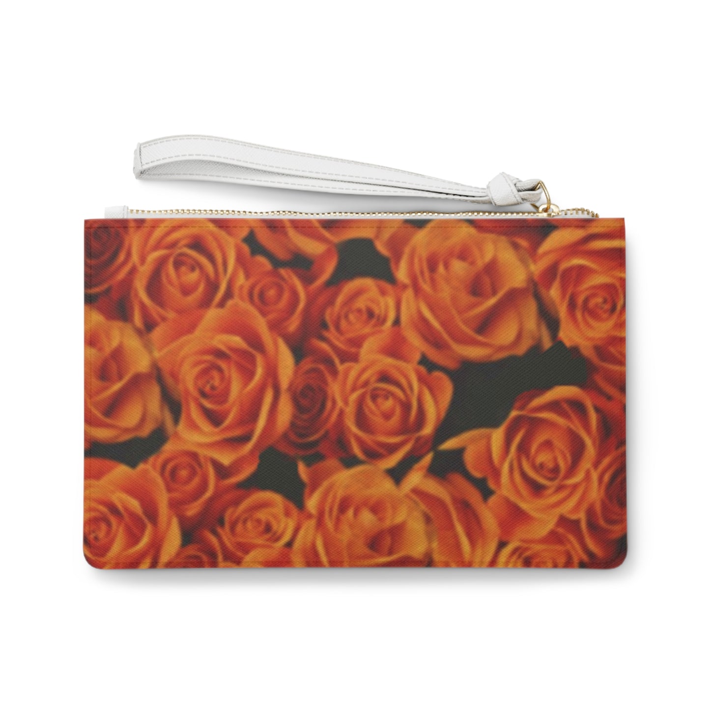 Orange Roses Clutch Bag