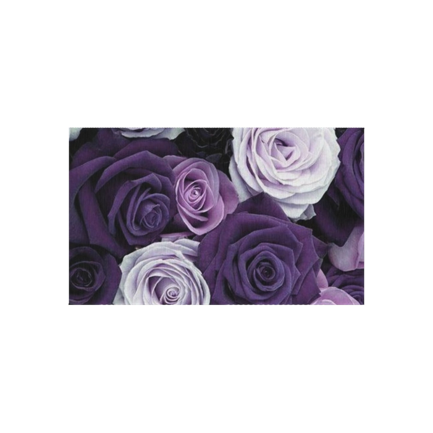 Purple Roses Outdoor Rug