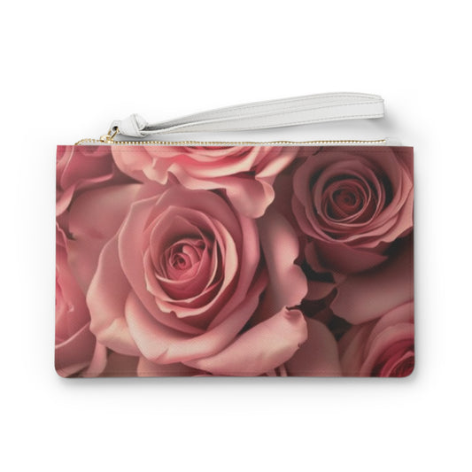 Pink Roses Clutch Bag