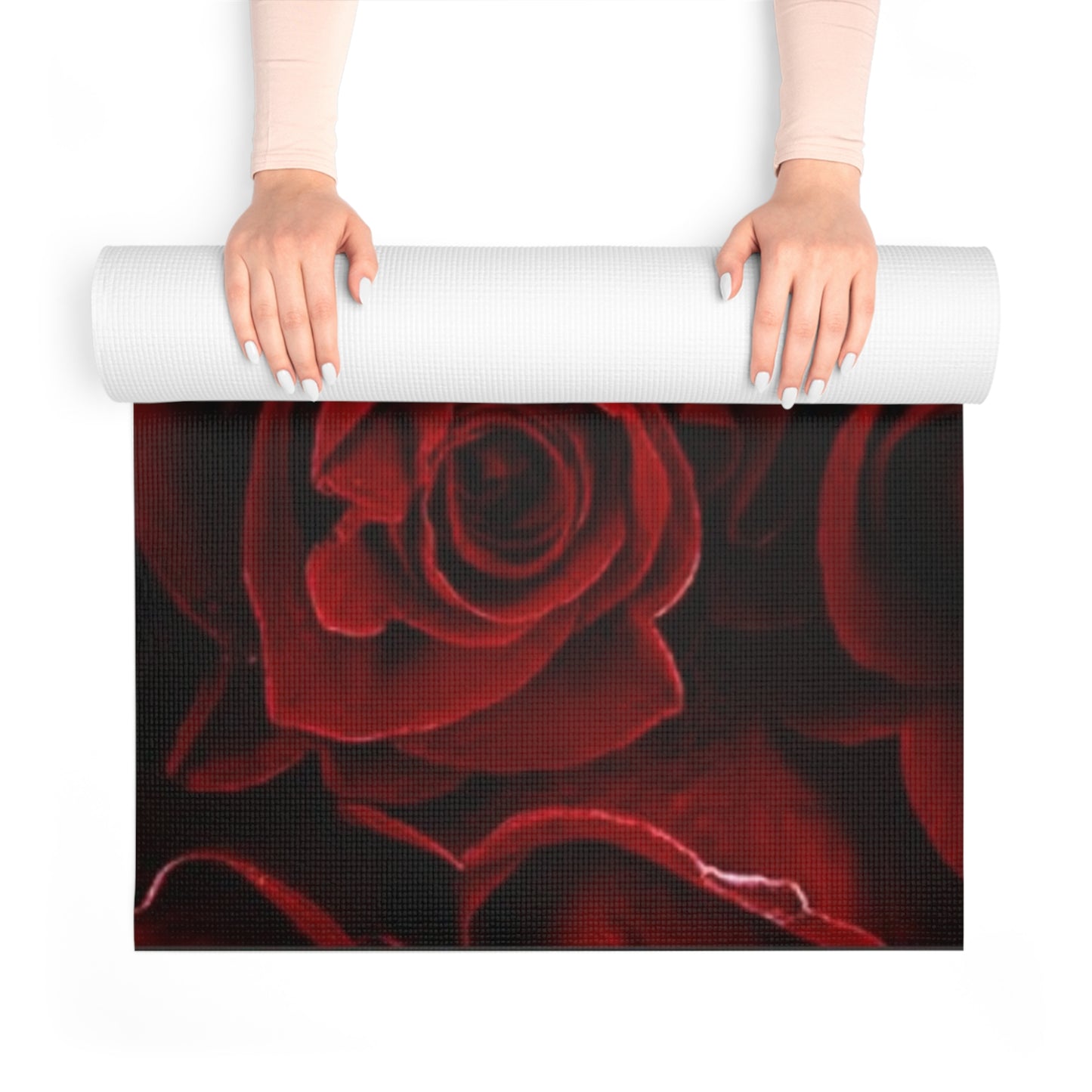 Red Roses Exercise Mat