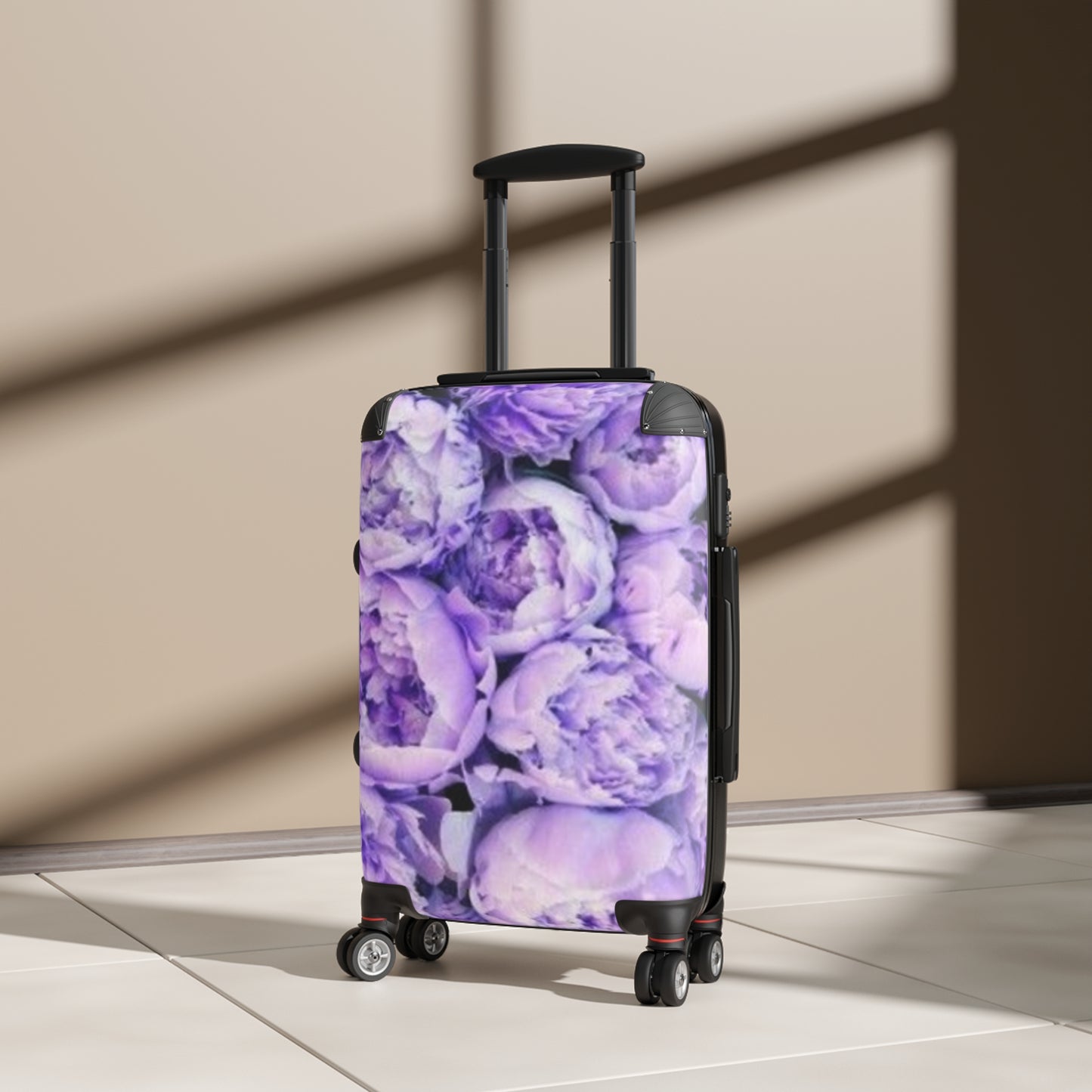 Purple Peony Suitcase