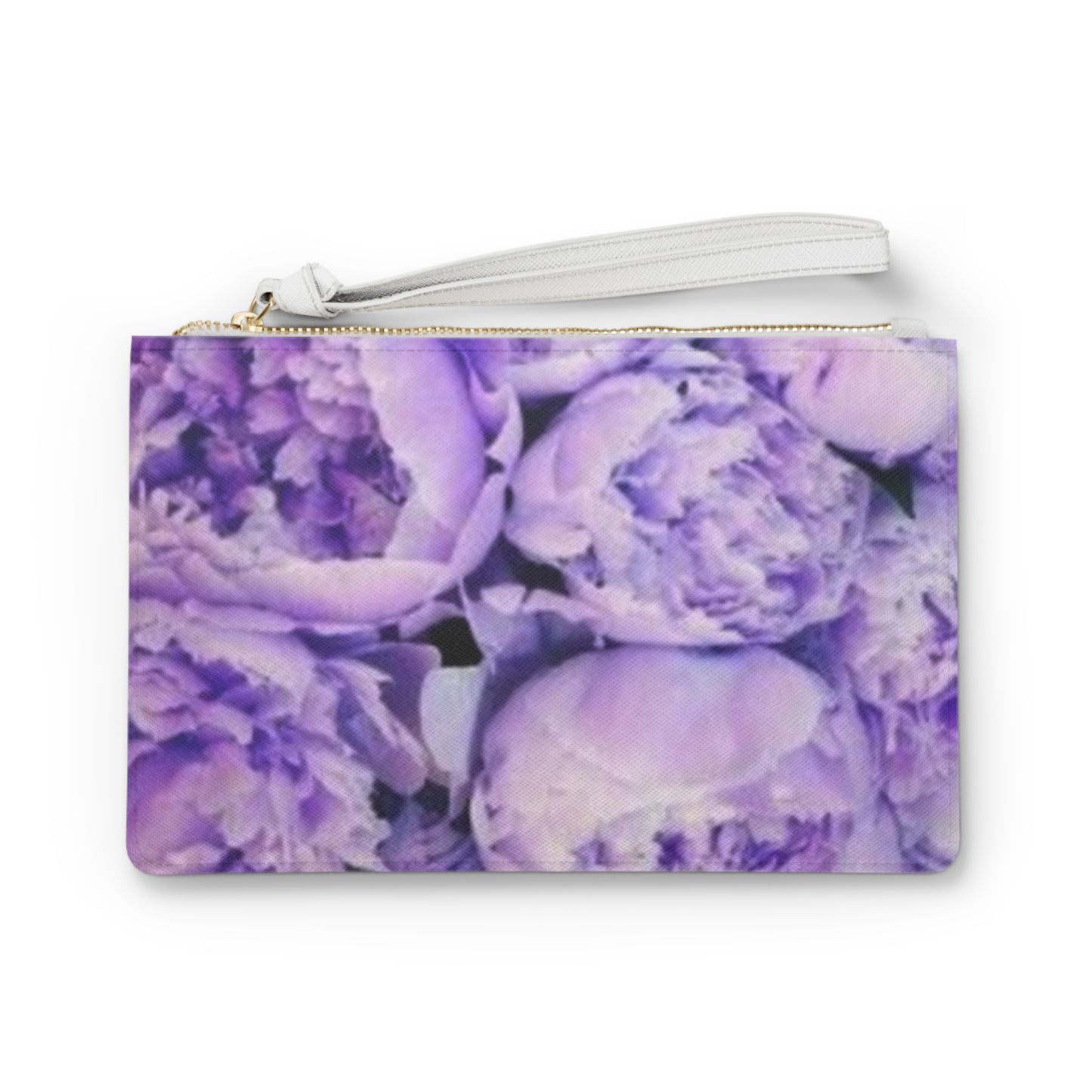 Purple Peony Clutch Bag