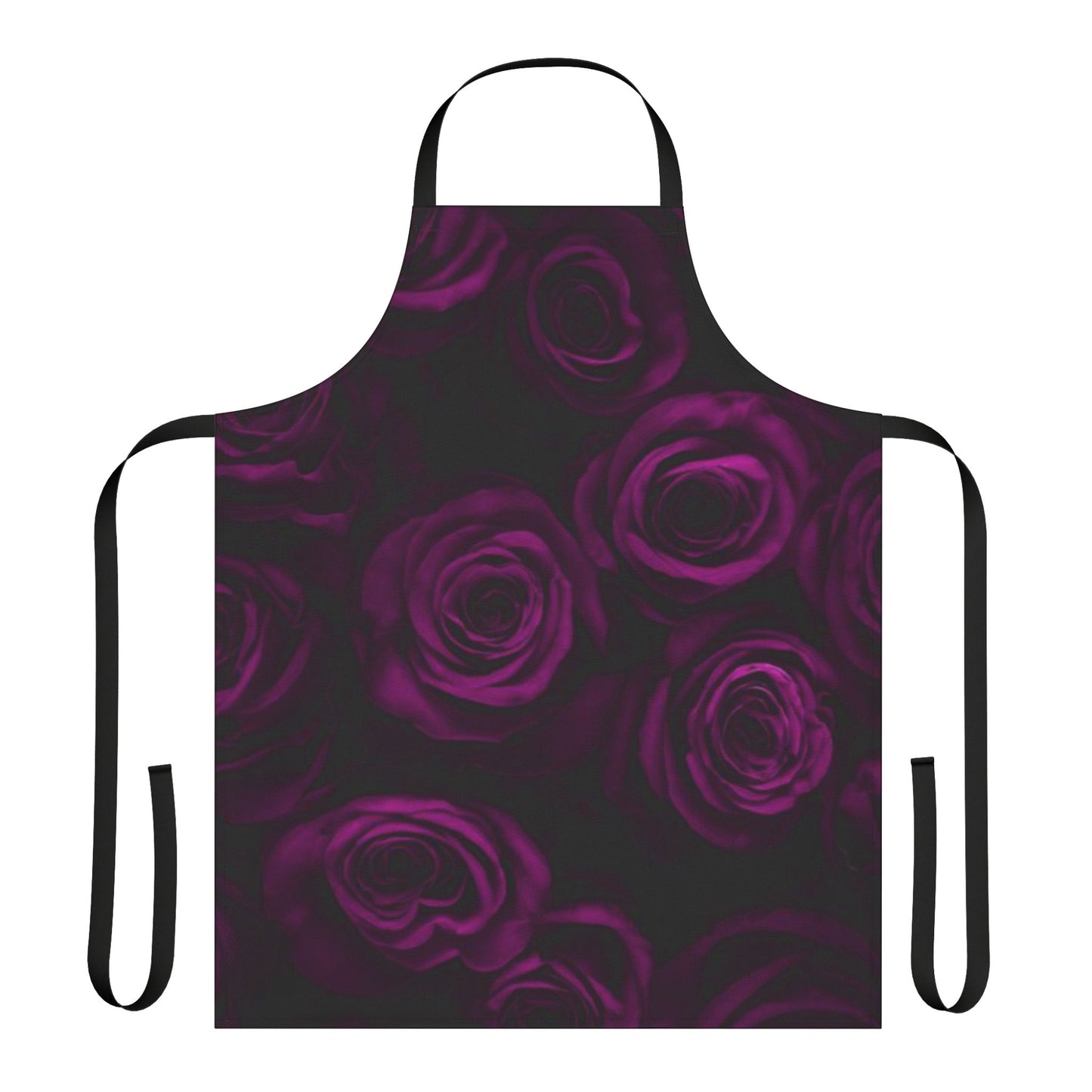 Dark Purple Roses Apron