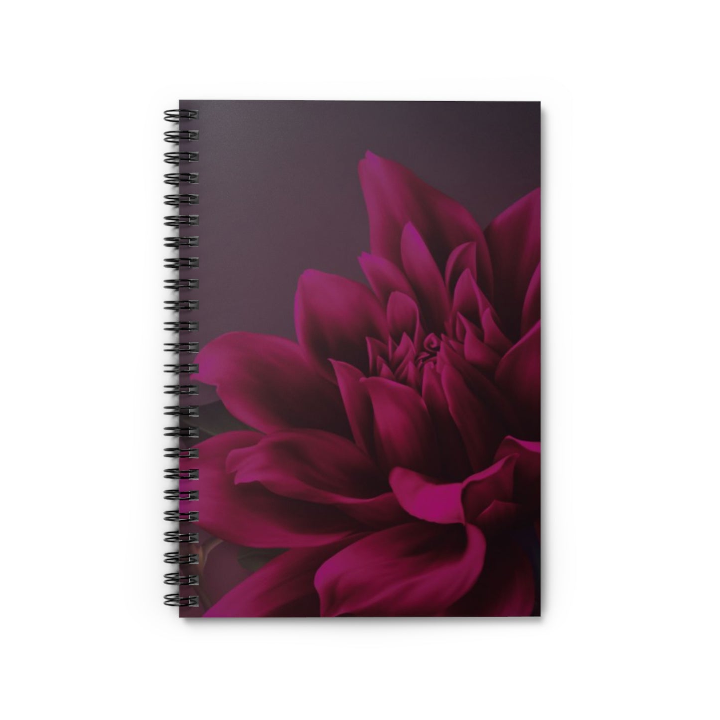 Magenta Dahlia Spiral Notebook - Ruled Line