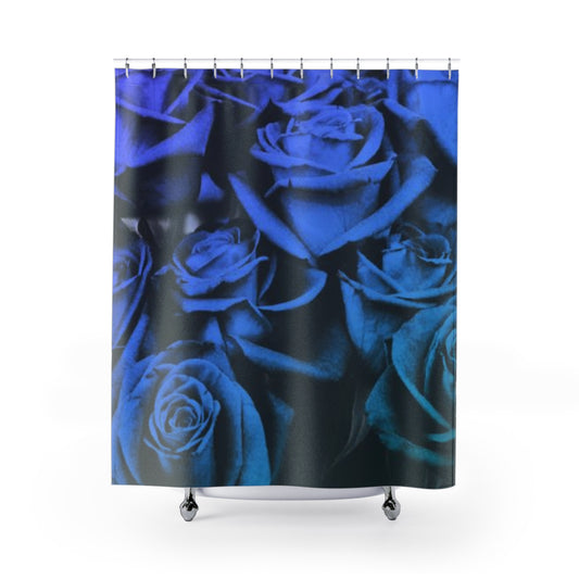 Blue Roses Shower Curtain