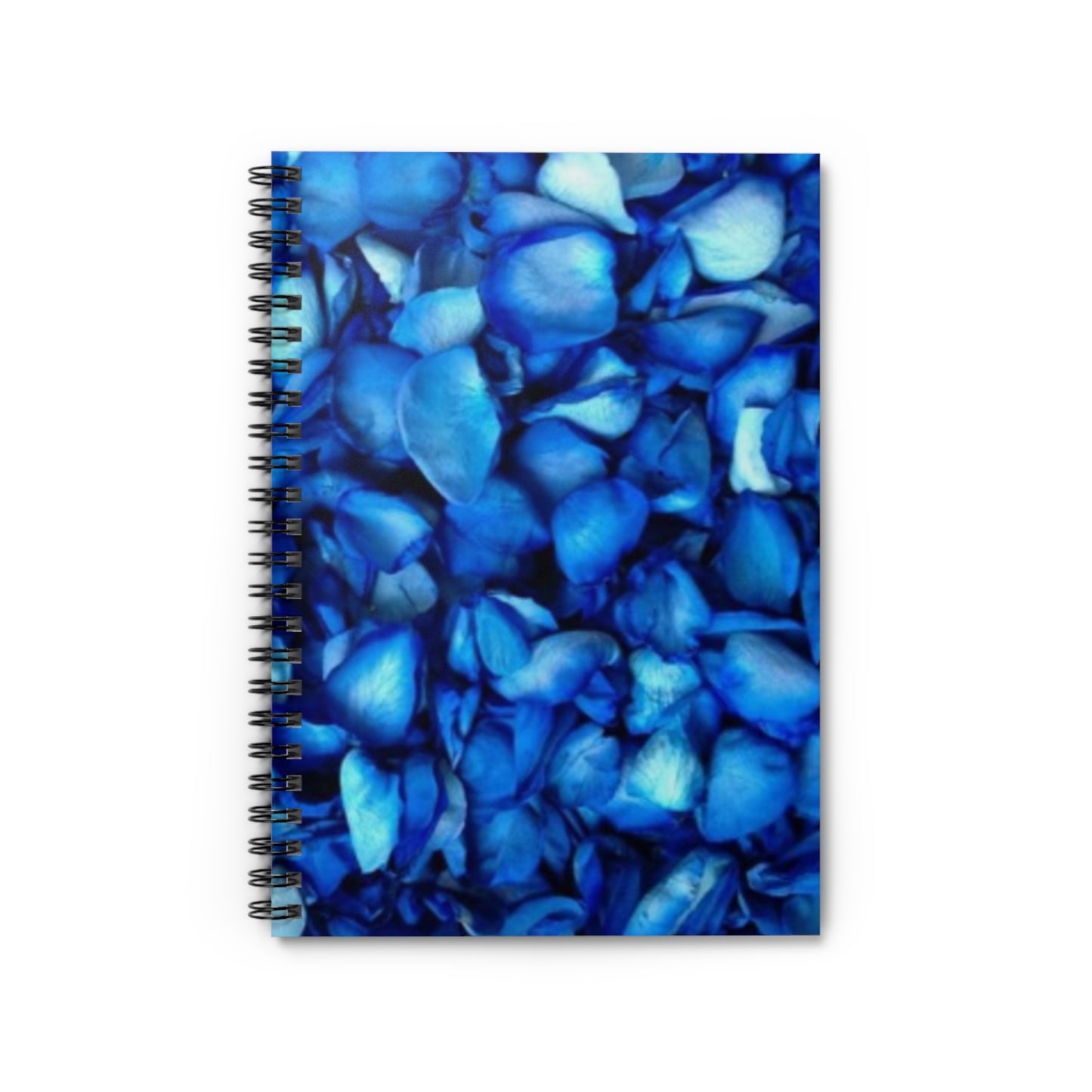 Blue Petals Spiral Notebook - Ruled Line