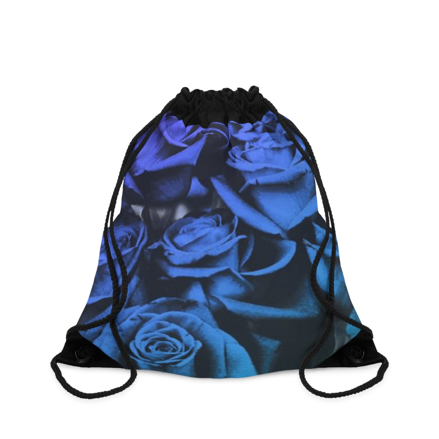 Blue Roses Drawstring Bag