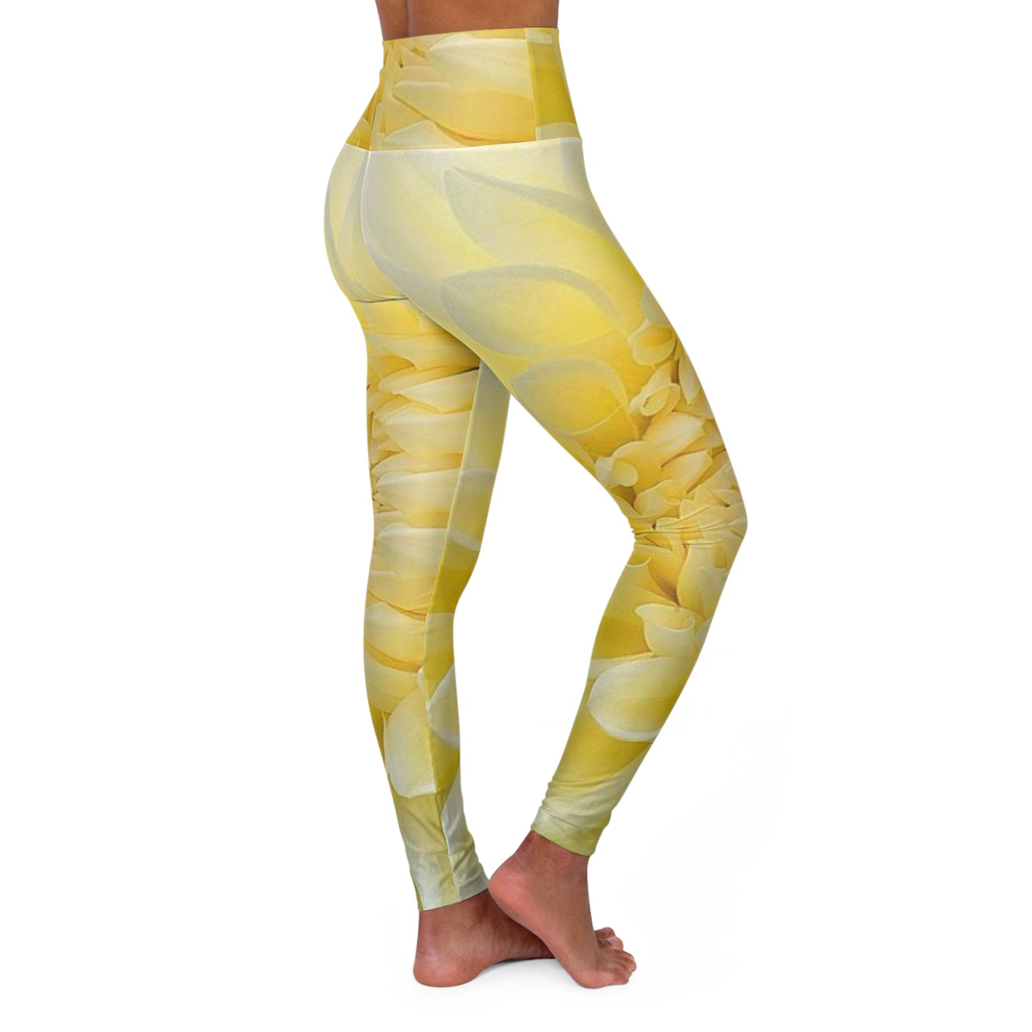 Yellow Dahlia Exercise Leggings