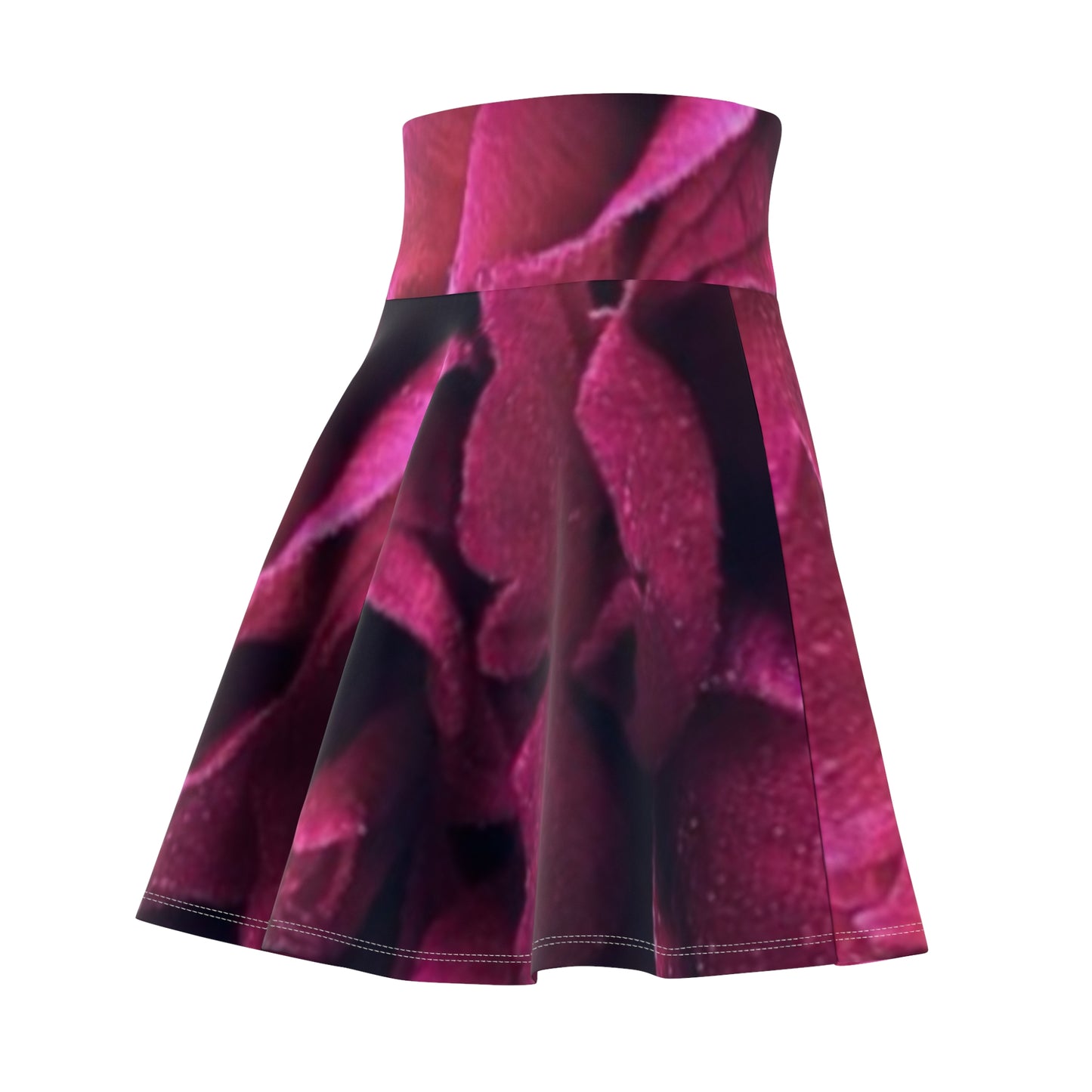 Magenta Floral Skater Skirt