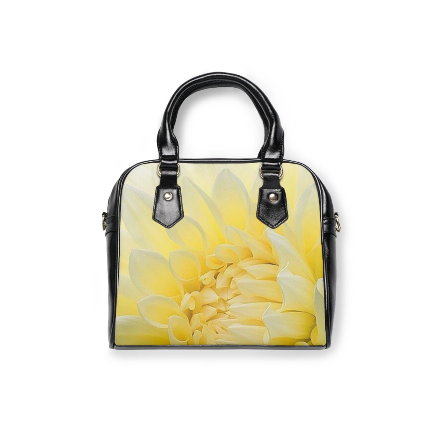 Yellow Dahlia Shoulder Handbag