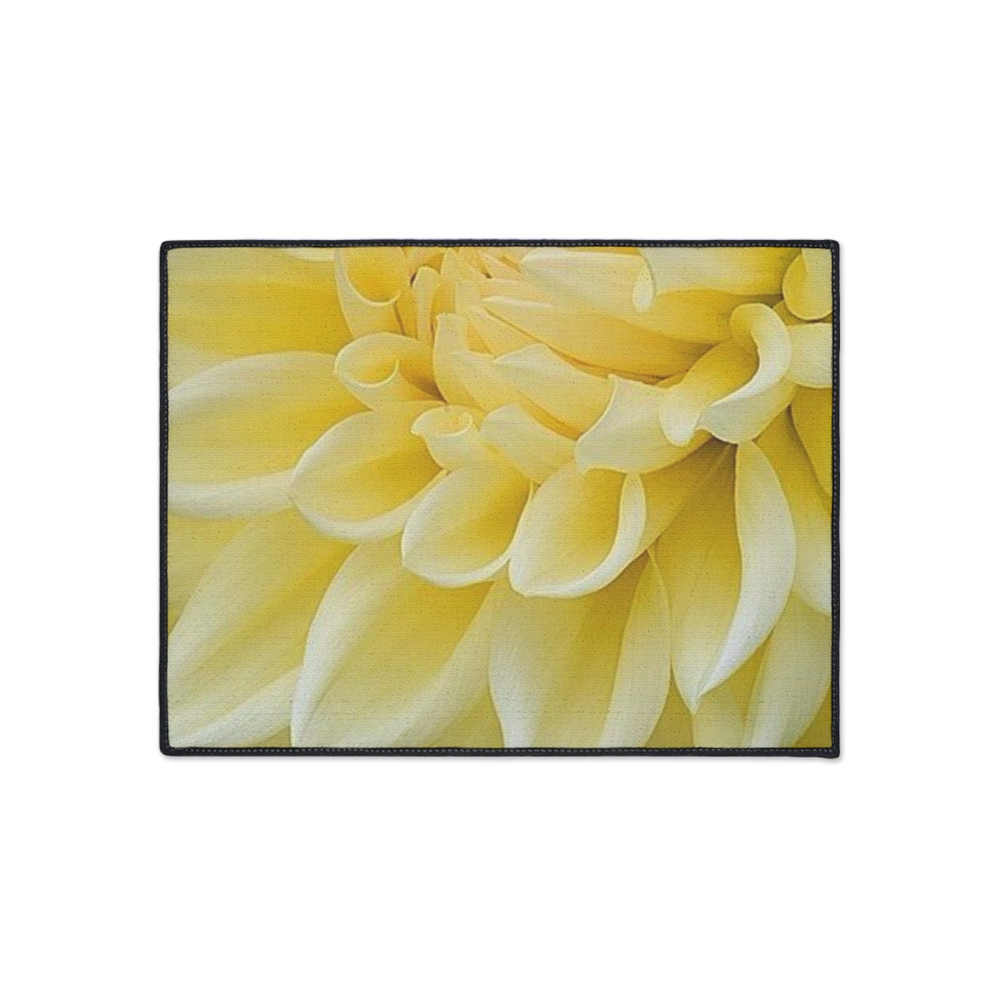 Yellow Dahlia Heavy Duty Floor Mat