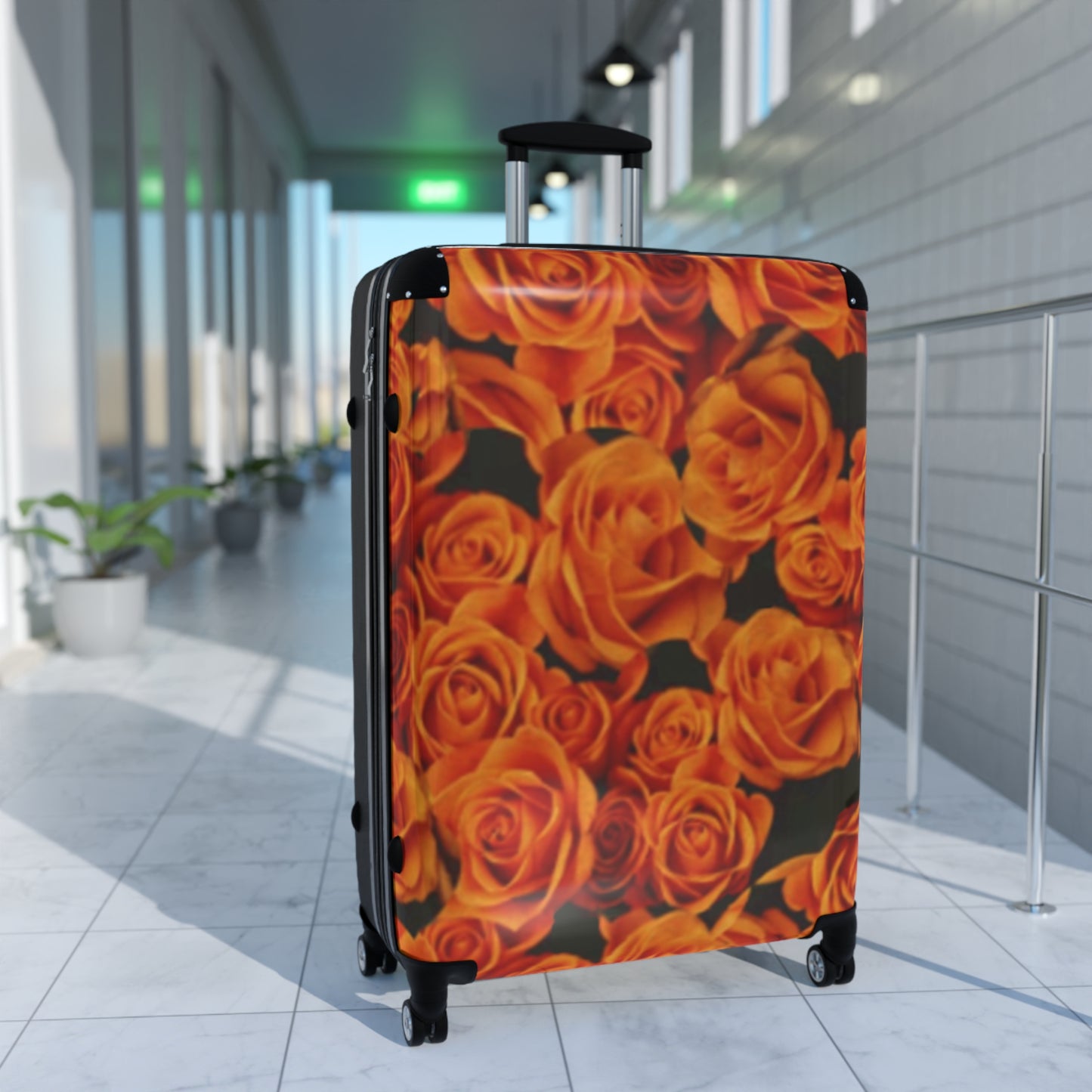 Orange Roses Suitcase