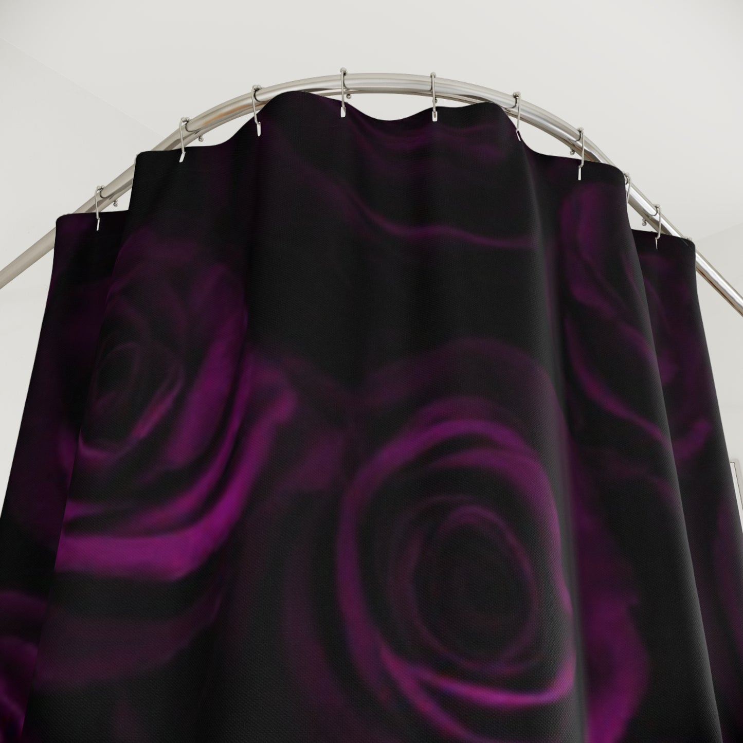 Dark Purple Roses Shower Curtain