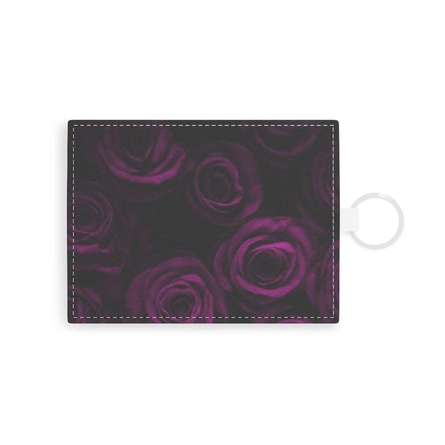 Dark Purple Roses Card Holder