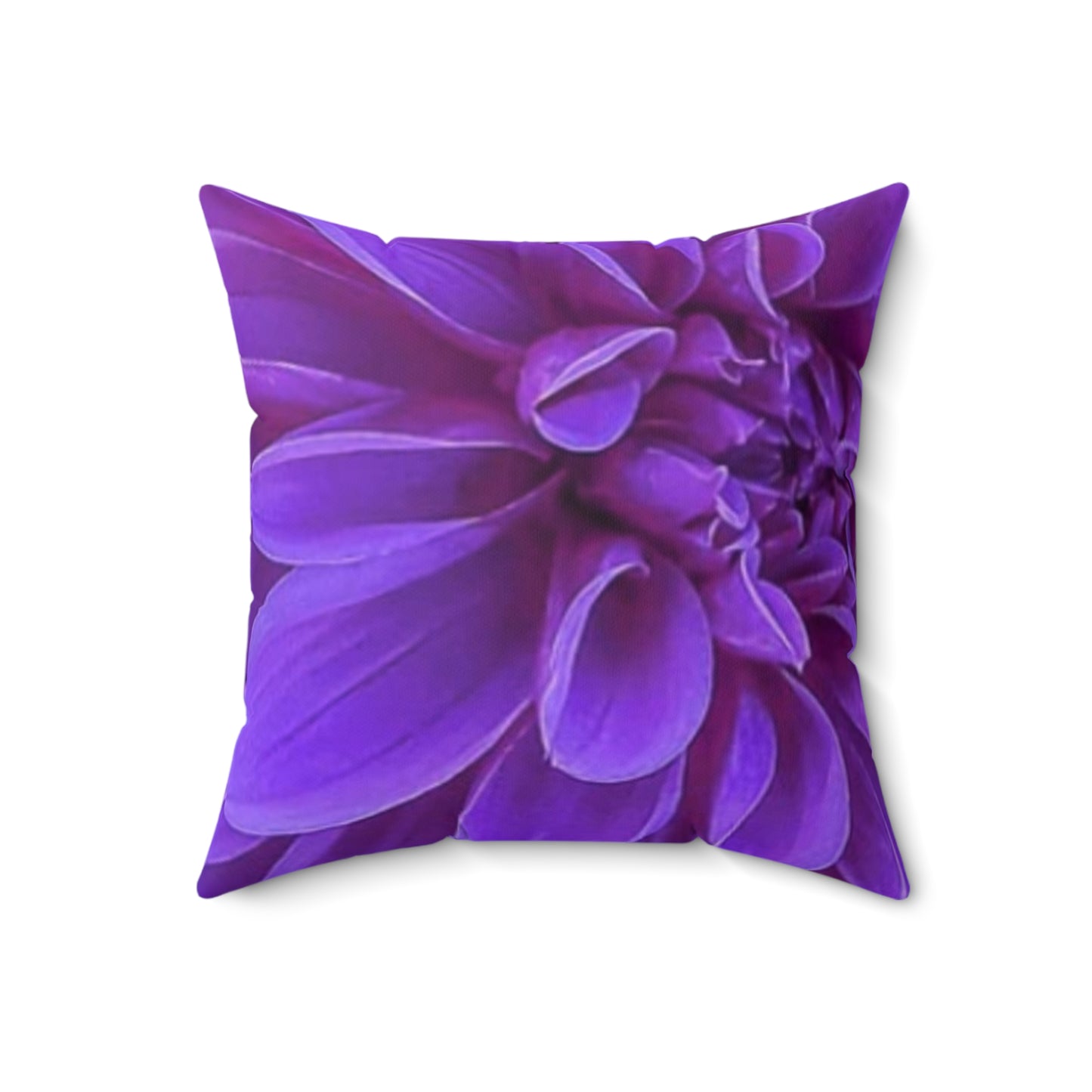 Purple Dahlia Square Pillow