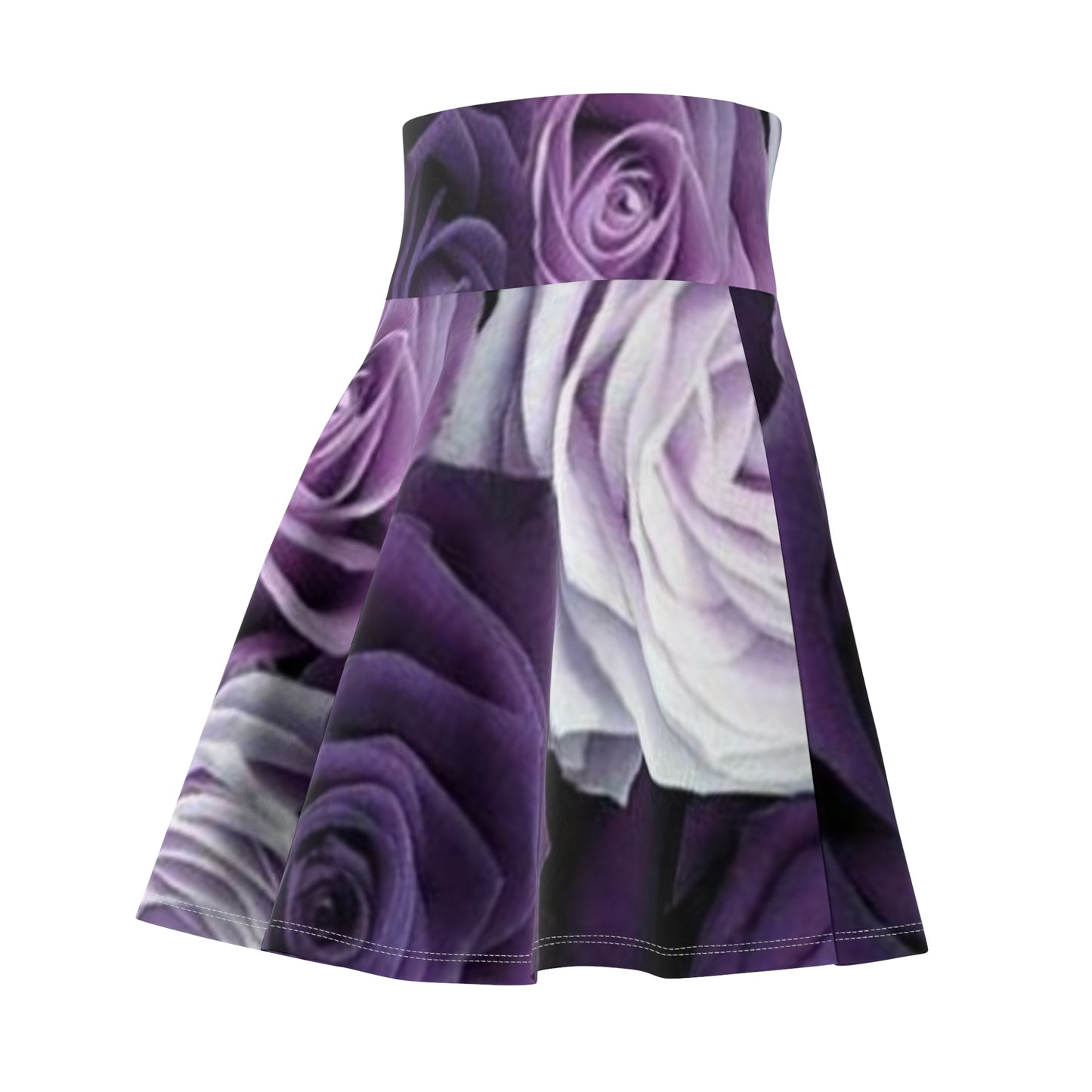 Purple Roses Skater Skirt