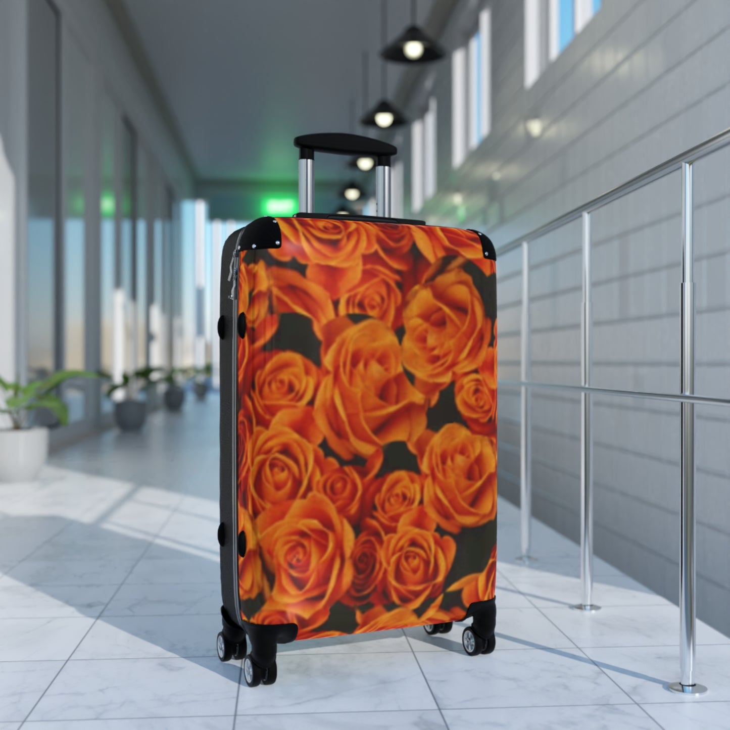 Orange Roses Suitcase