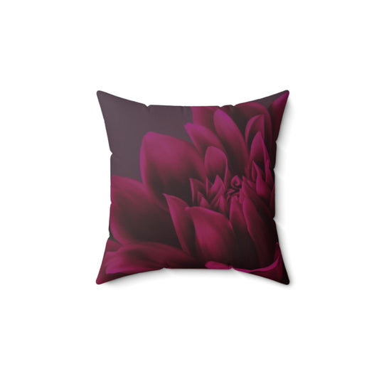 Magenta Dahlia Square Pillow