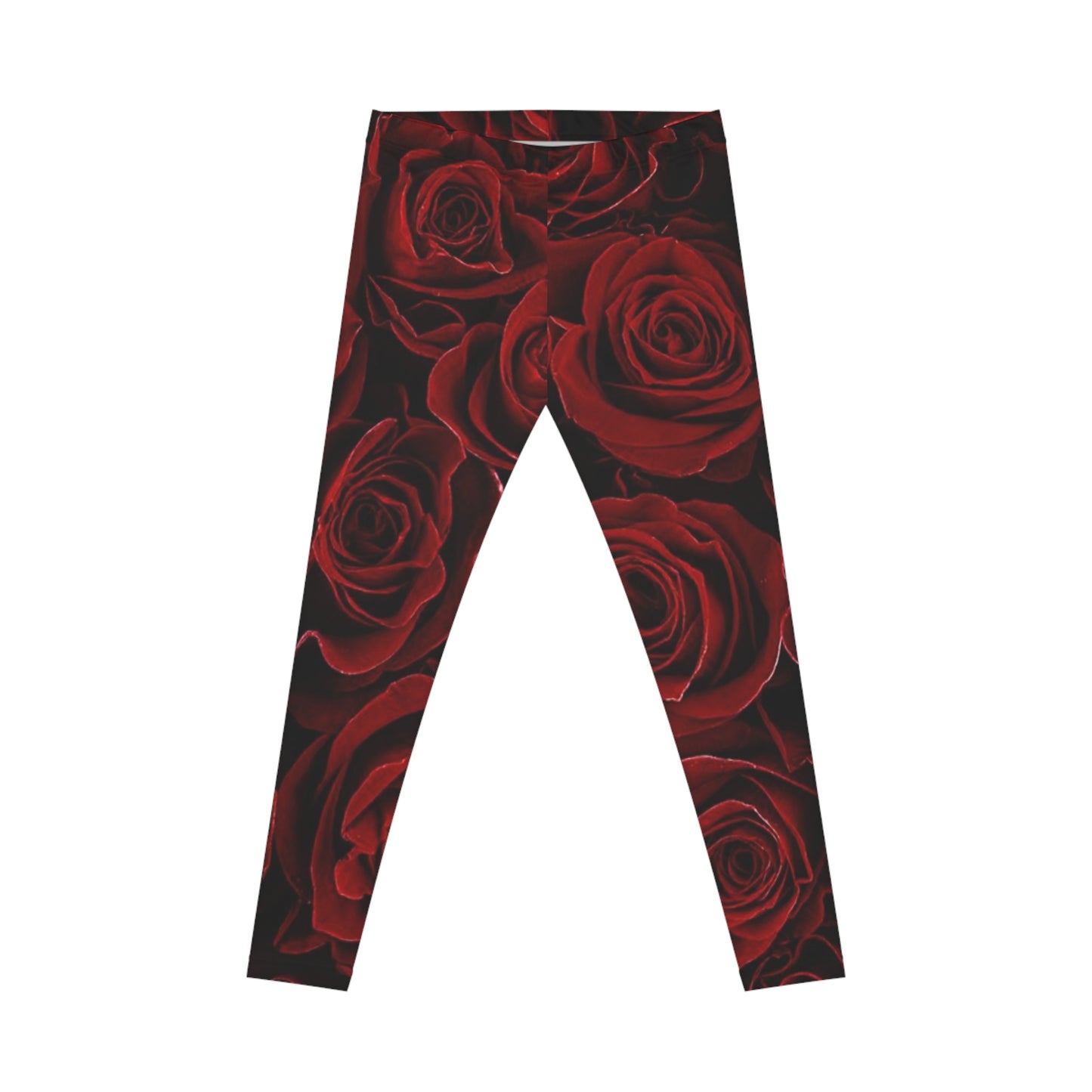 Red Roses Casual Leggings