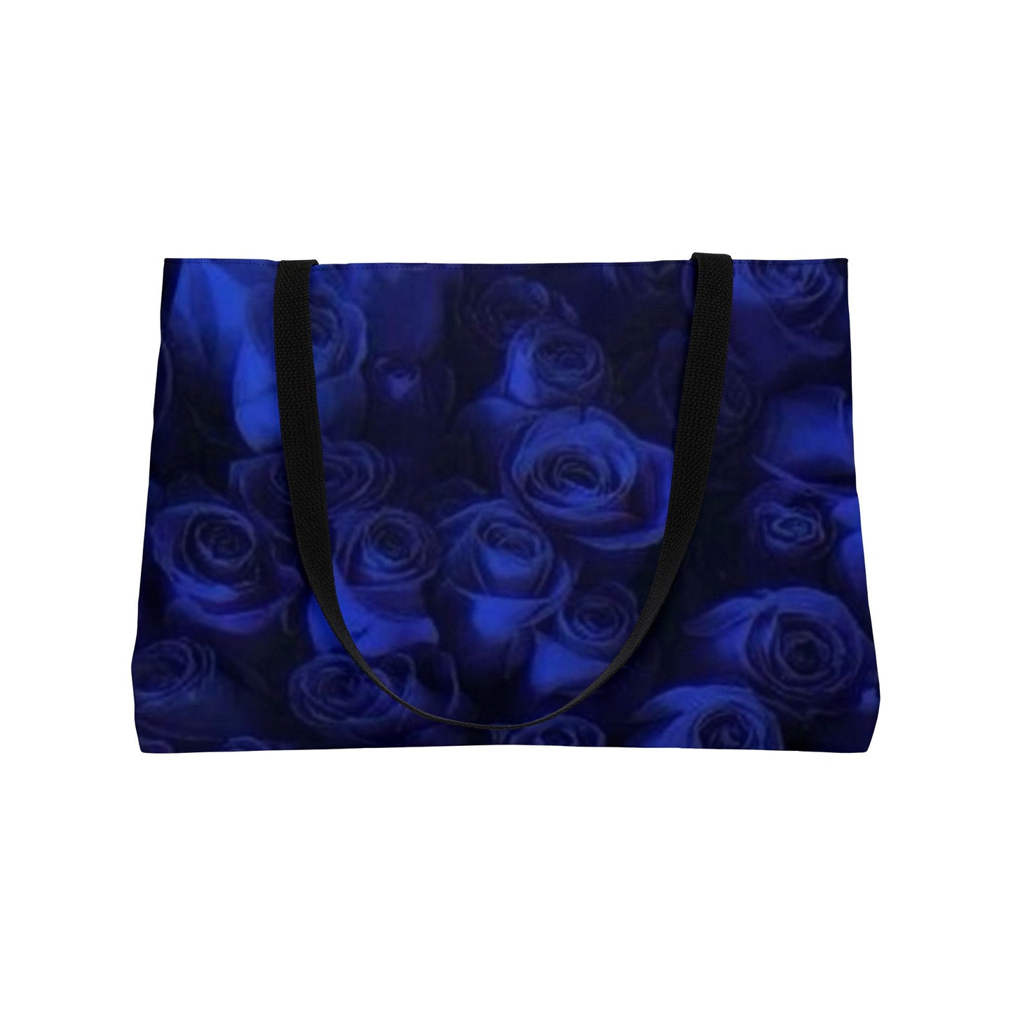 Dark Blue Roses Rectangle Tote Bag