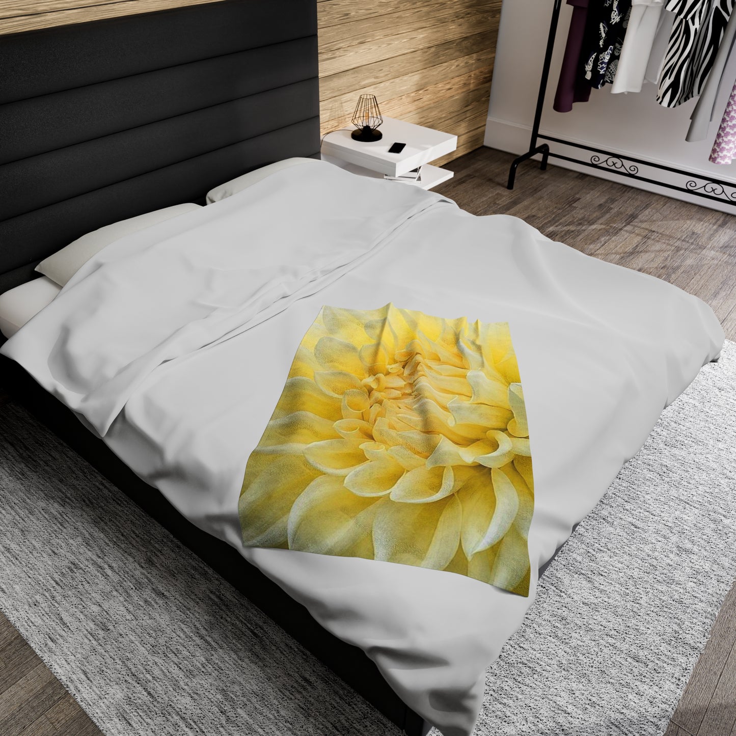 Yellow Dahlia Blanket