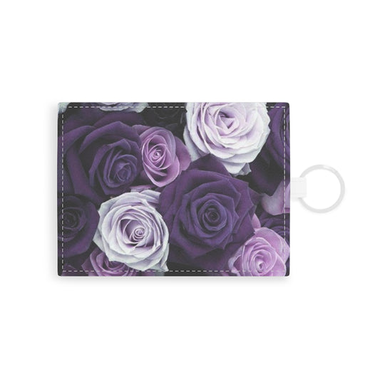 Purple Roses Card Holder