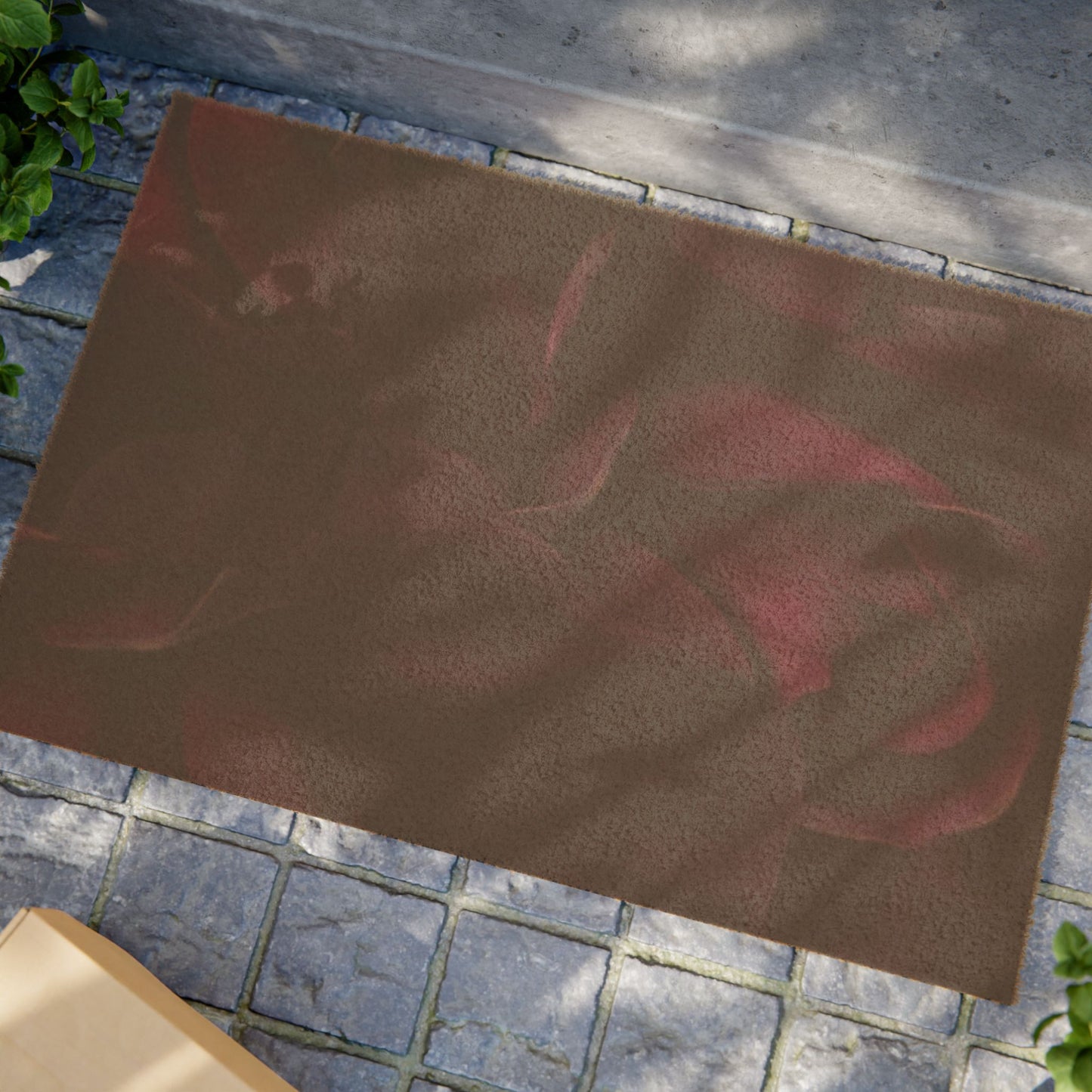 Dark Purple Floral Doormat