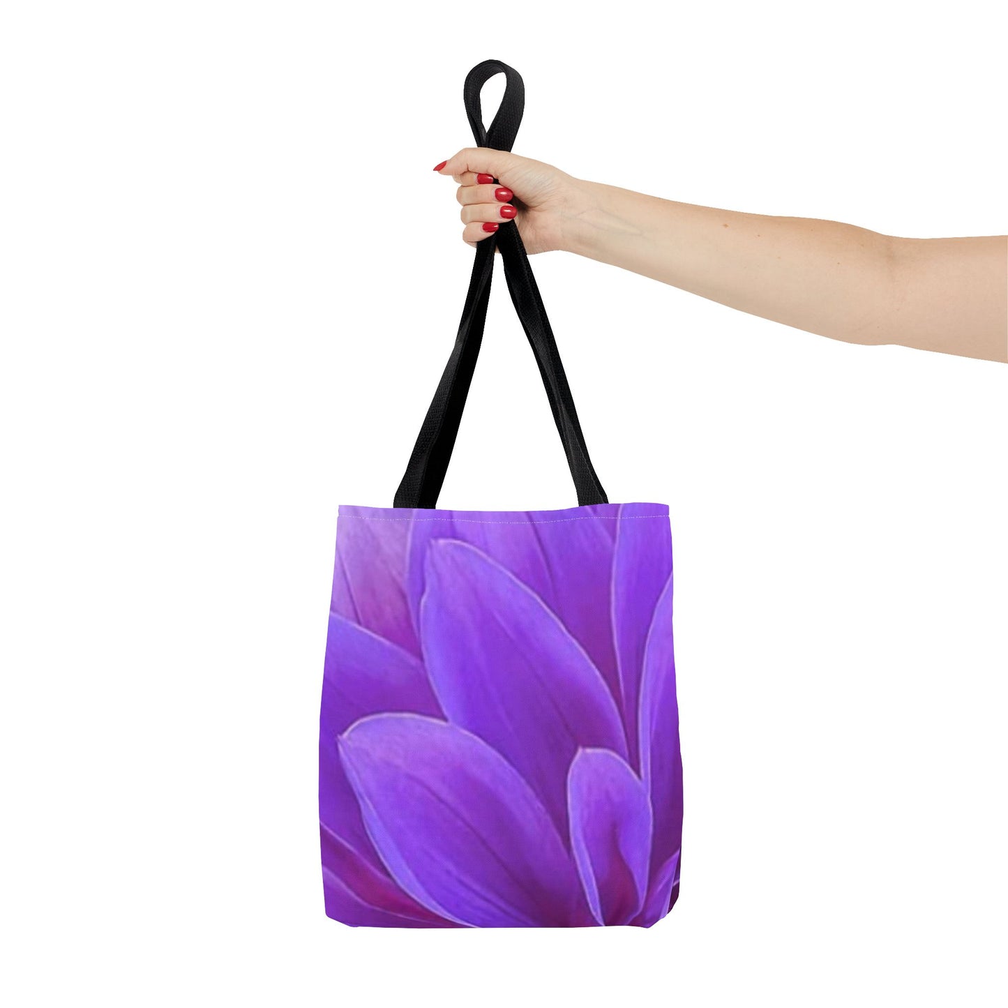 Purple Dahlia Square Tote Bag