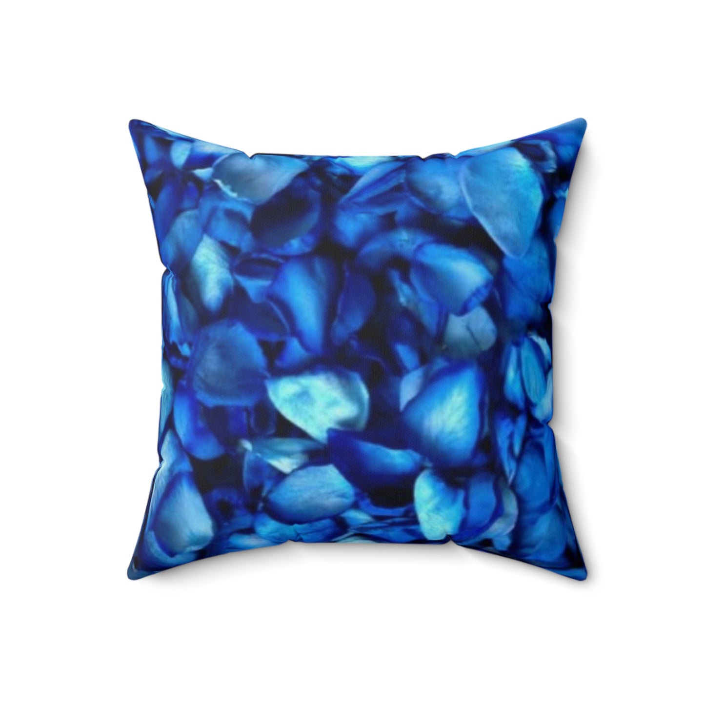 Blue Petals Square Pillow