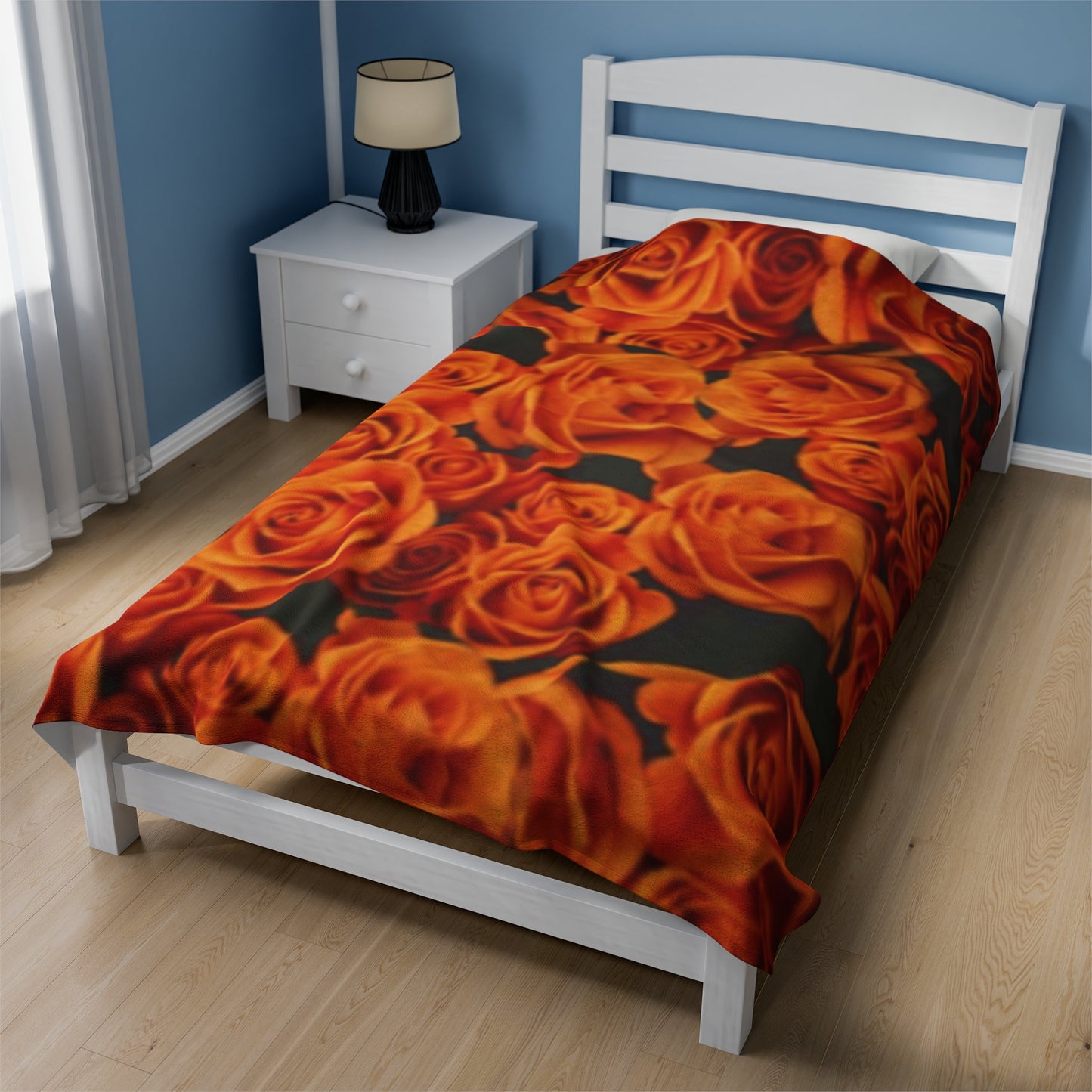 Orange Roses Blanket