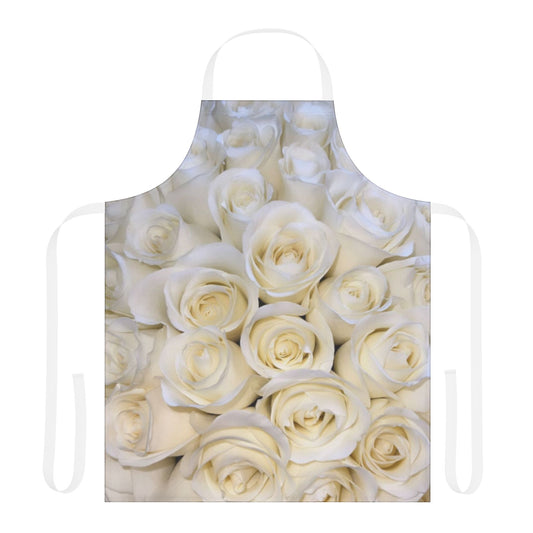 White Roses Apron