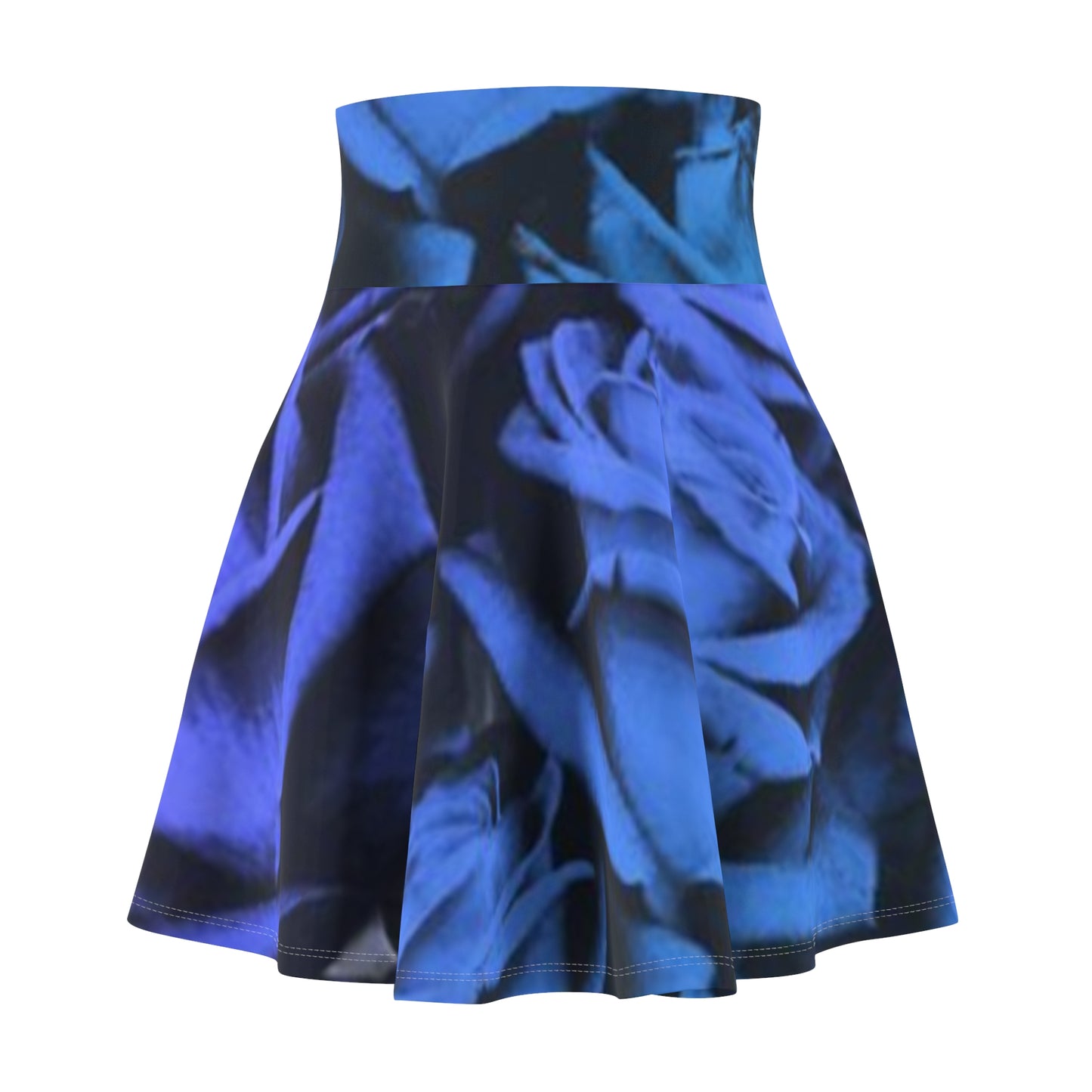 Blue Roses Skater Skirt