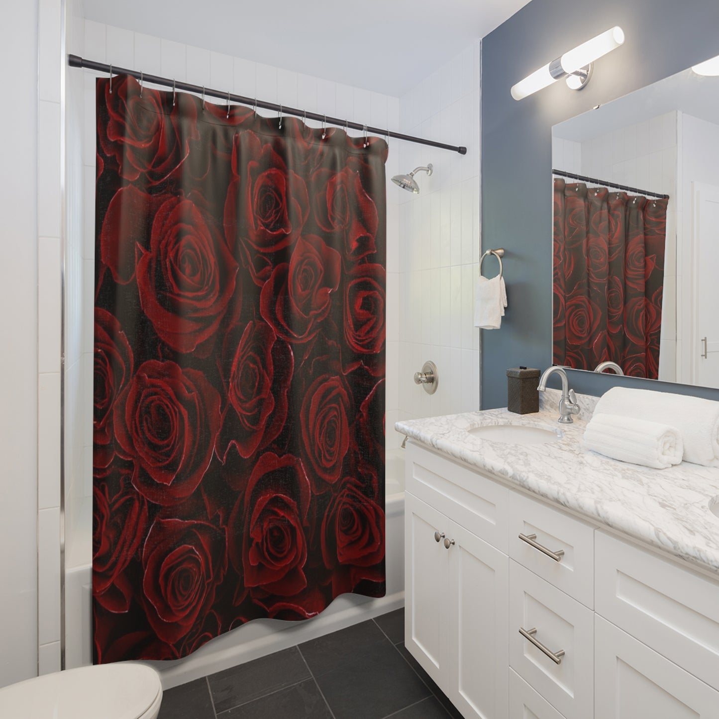 Red Roses Shower Curtain