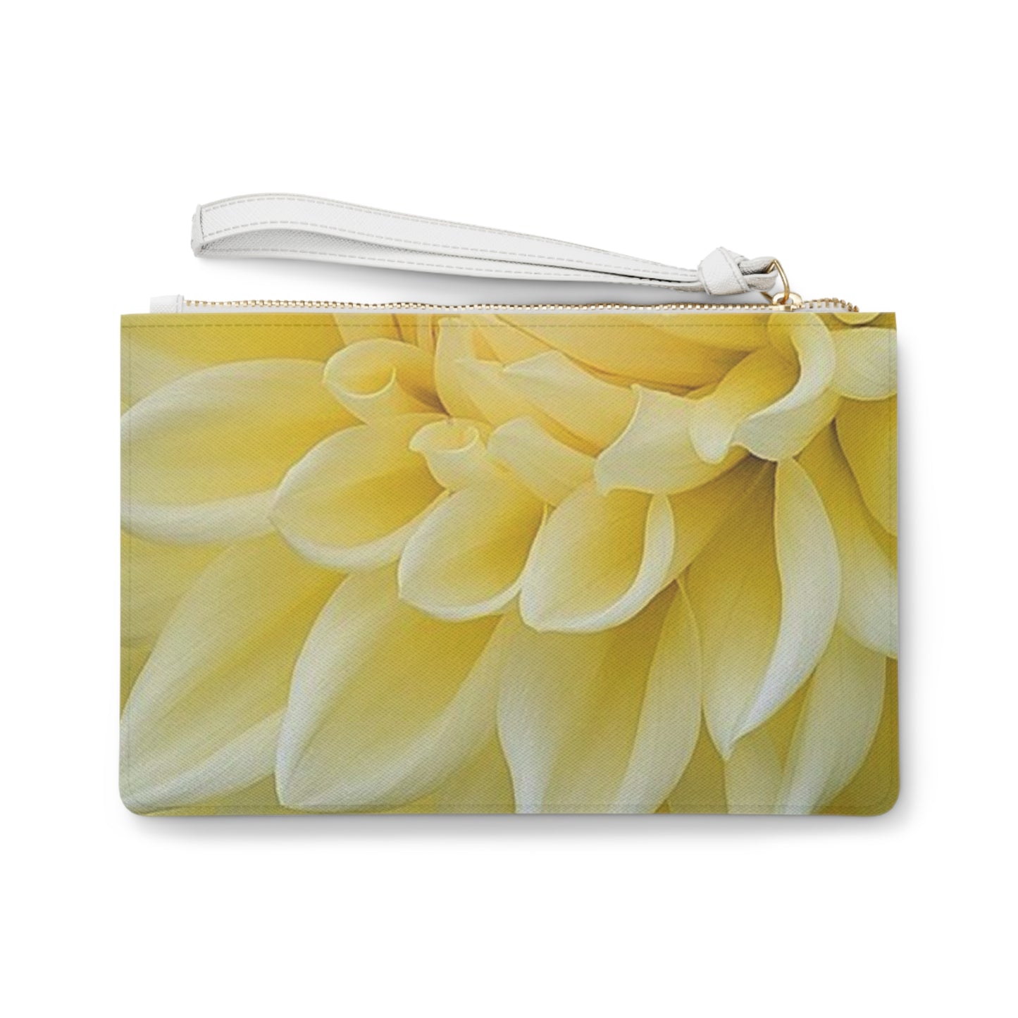 Yellow Dahlia Clutch Bag