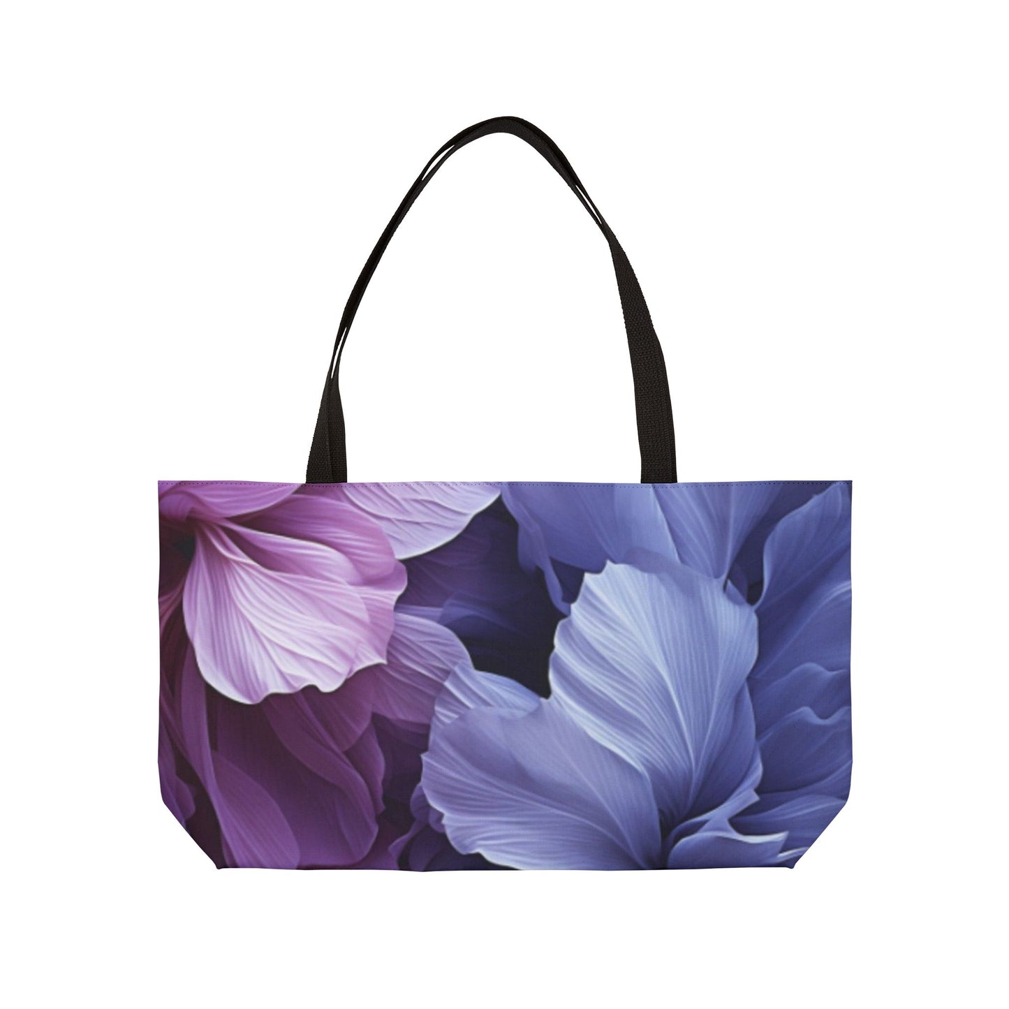 Floral Flow Rectangle Tote Bag