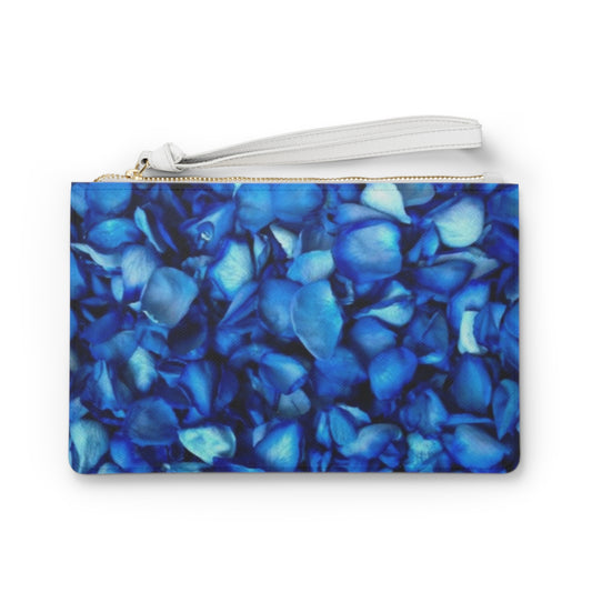 Blue Petals Clutch Bag