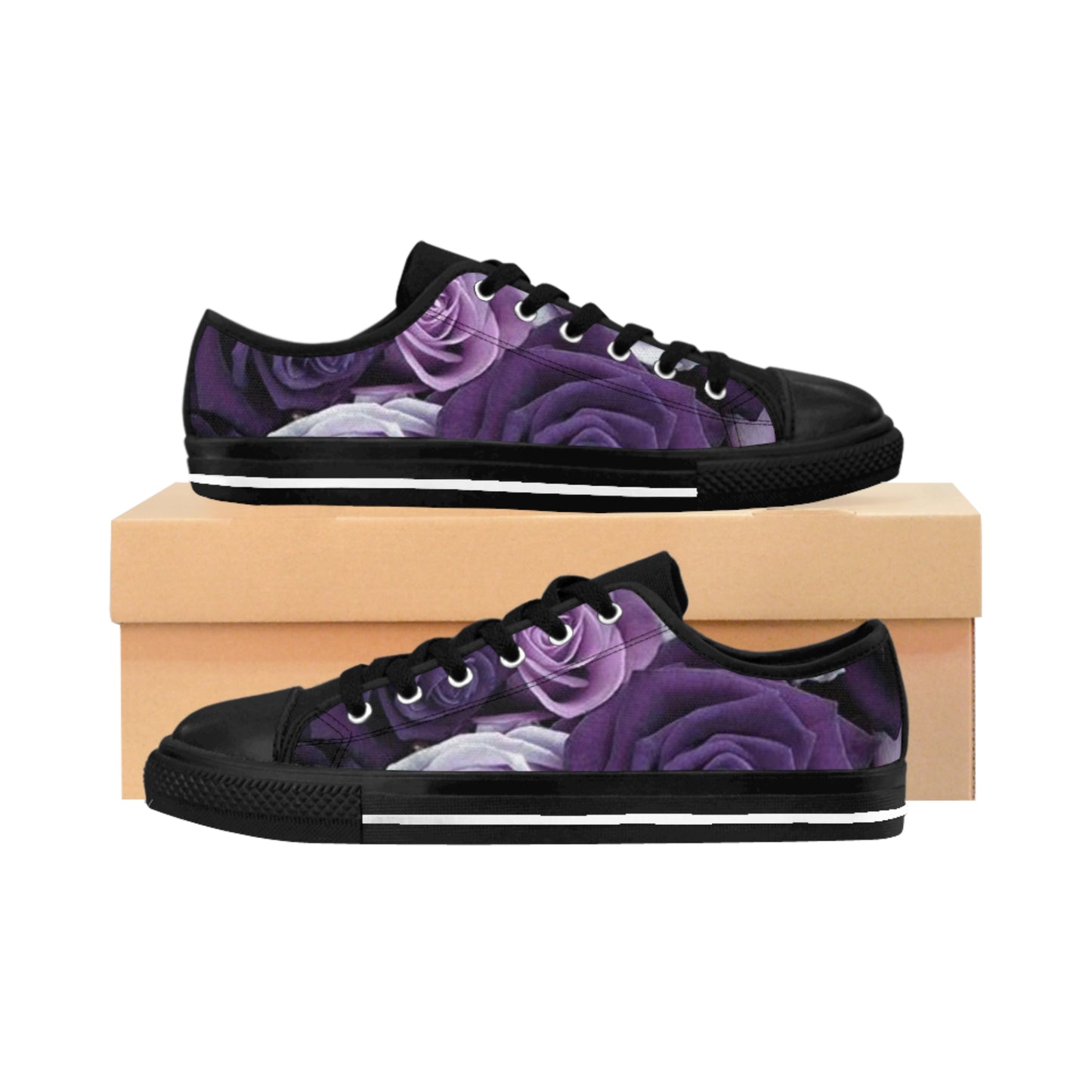 Purple Roses Sneakers