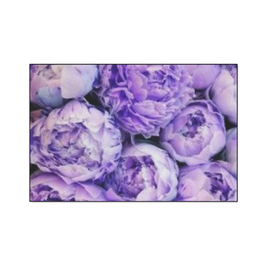 Purple Peony Heavy Duty Floor Mat