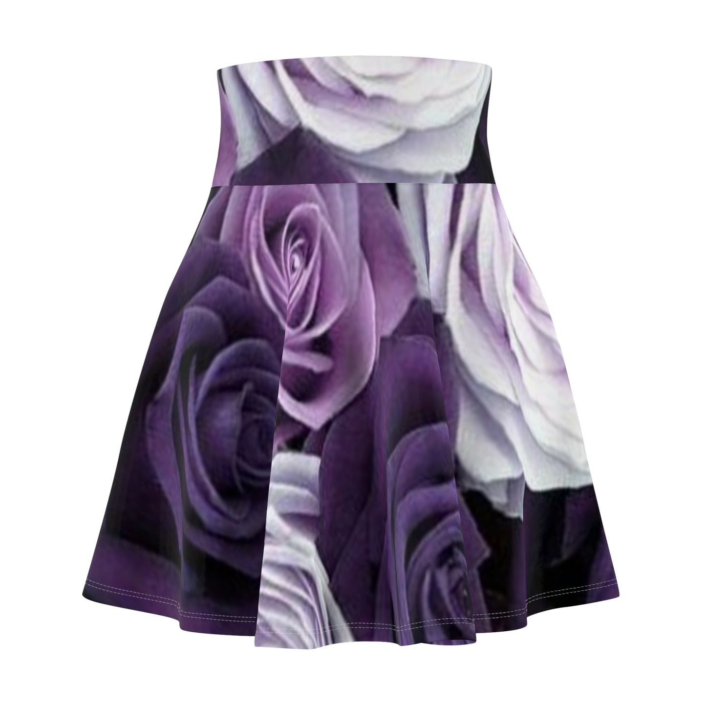 Purple Roses Skater Skirt