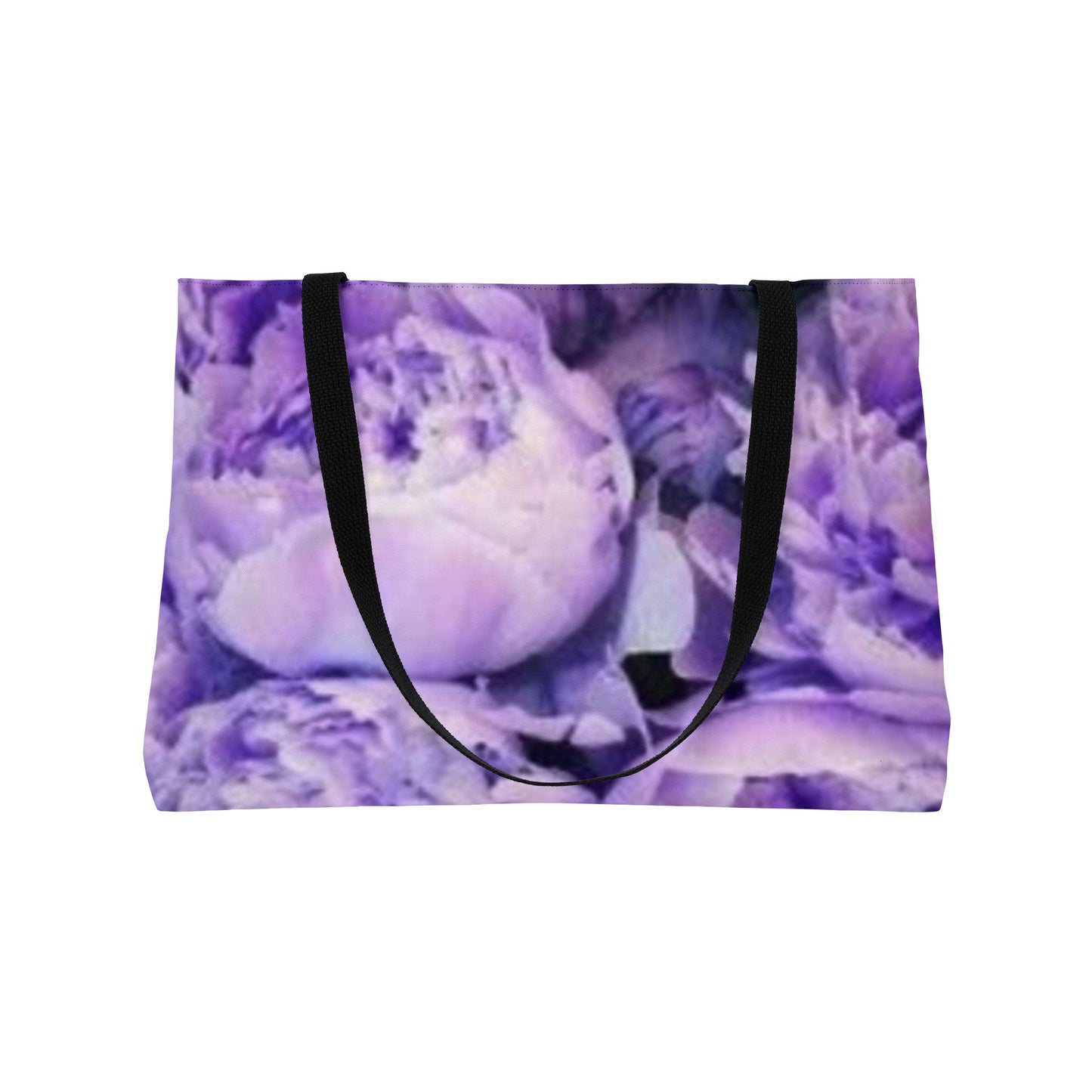 Purple Peony Rectangle Tote Bag