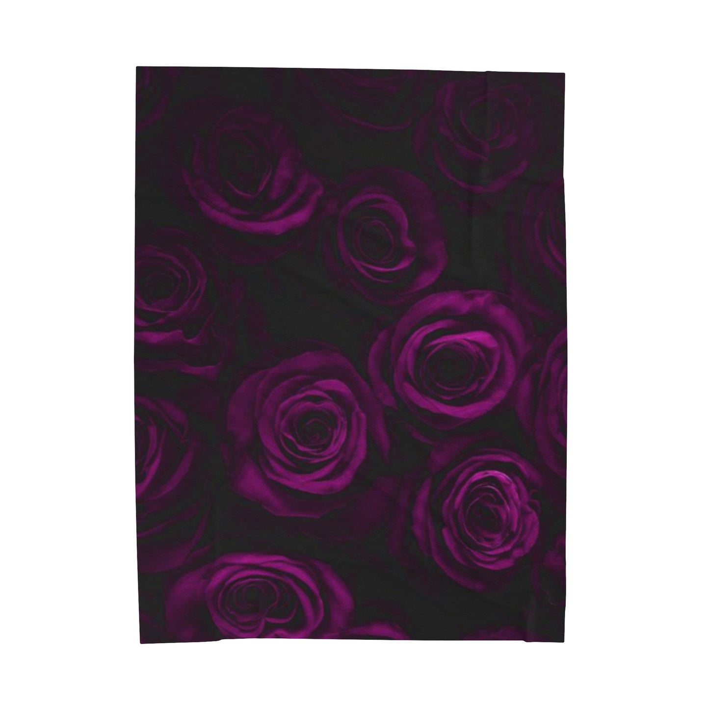 Dark Purple Roses Blanket