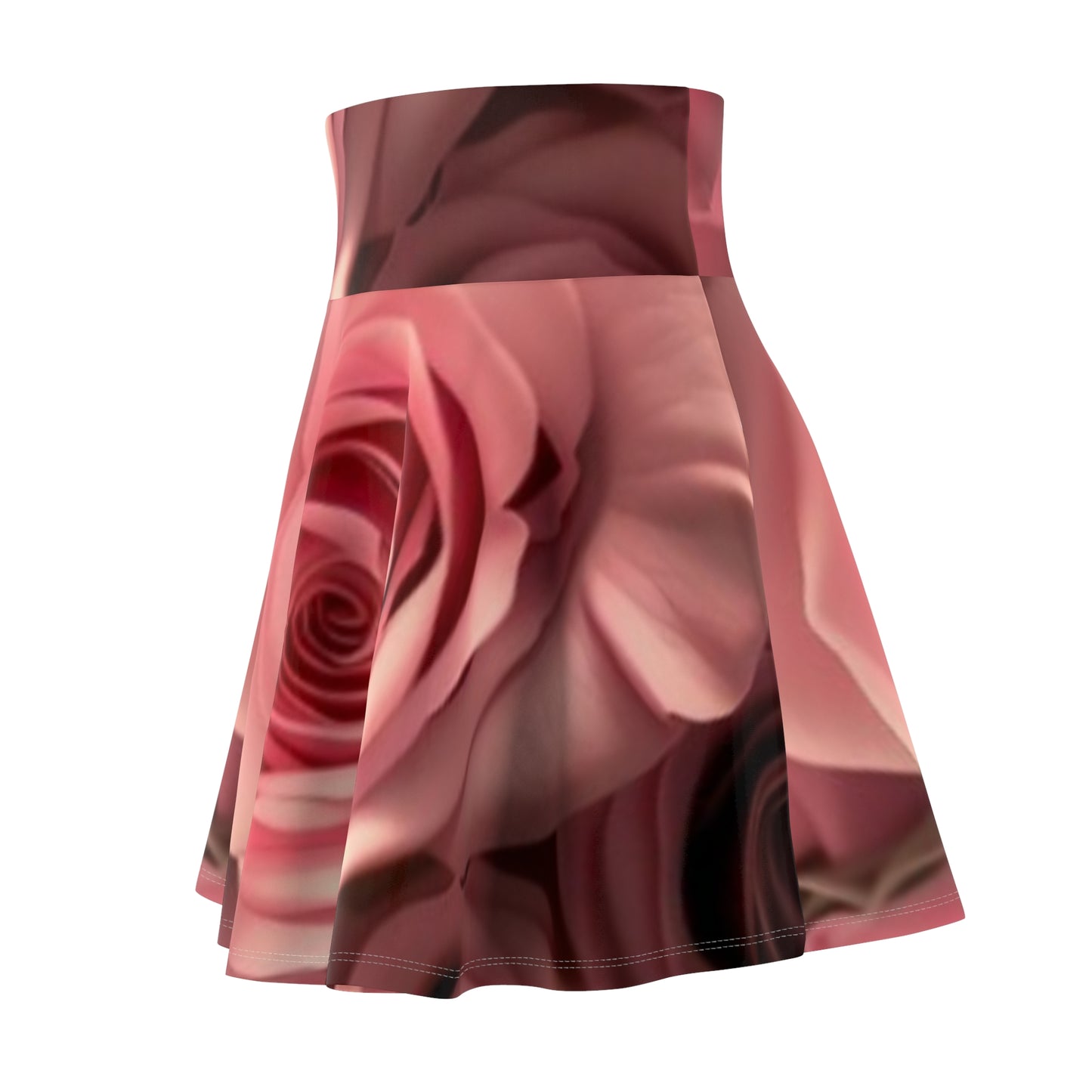 Pink Roses Skater Skirt